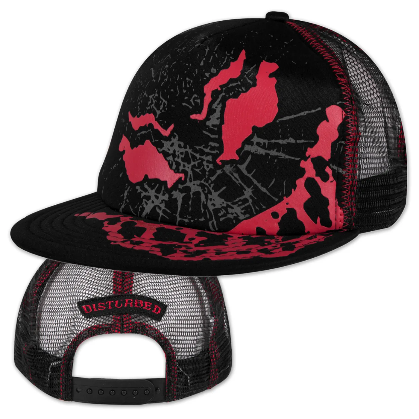 Disturbed Scary Guy Mesh Back Trucker Hat