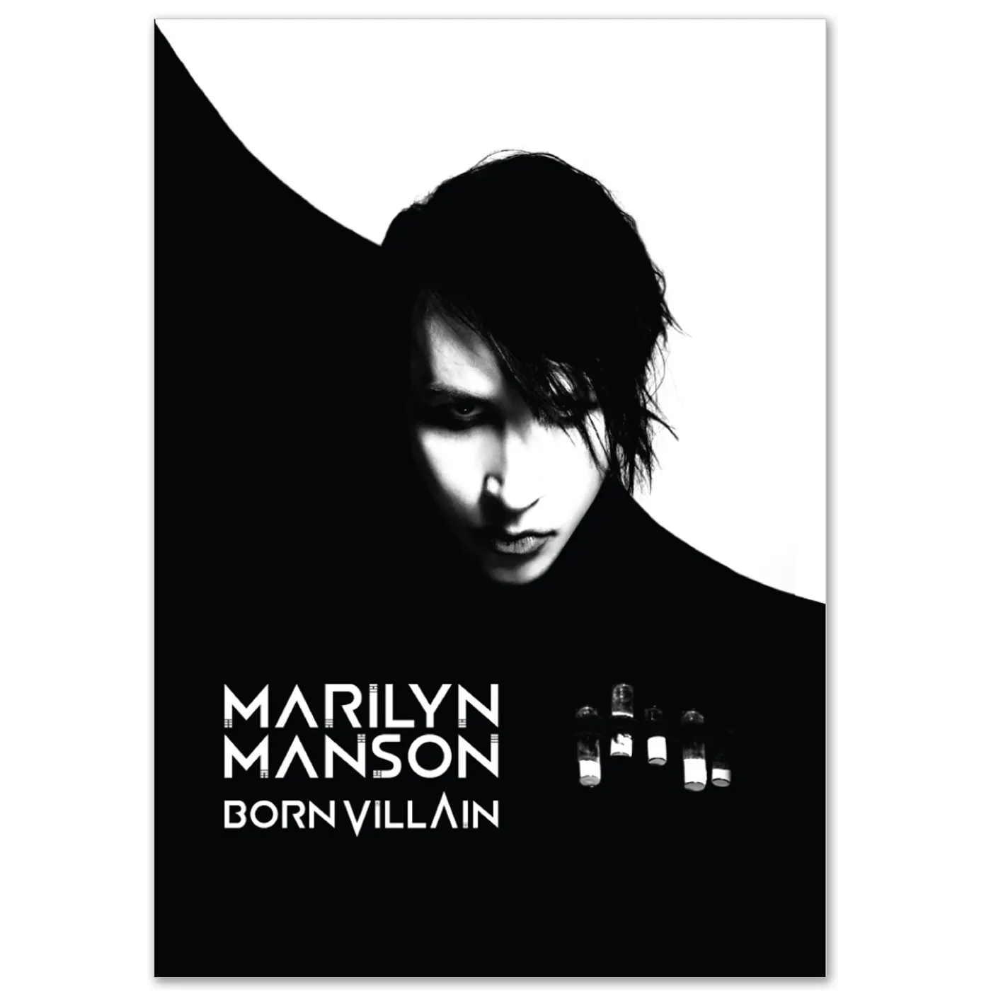 Marilyn Manson Born Villain Black and White Poster