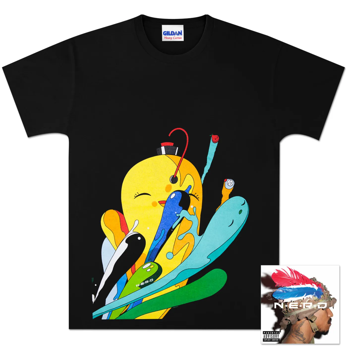 N.E.R.D Nothing Standard Edition CD and T-Shirt Bundle