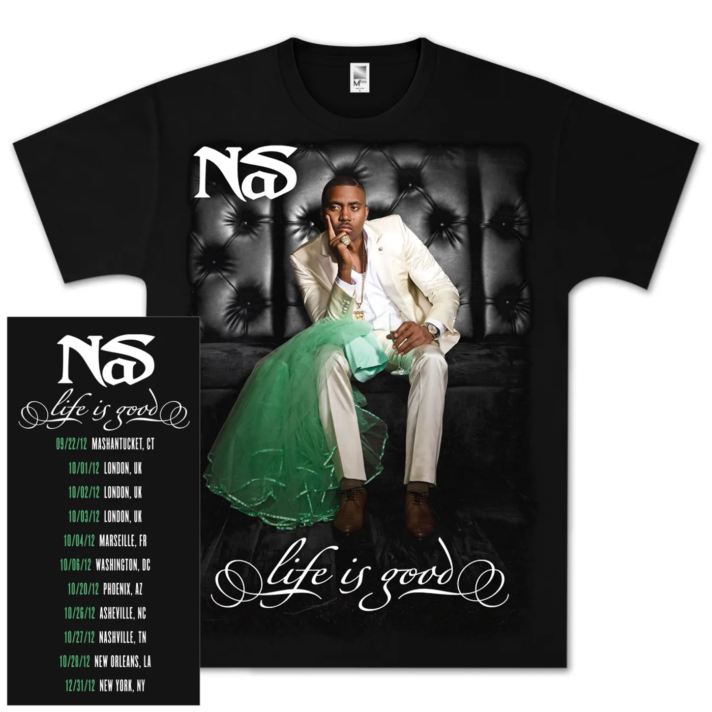 Nas Life is Good Album Cover T-Shirt