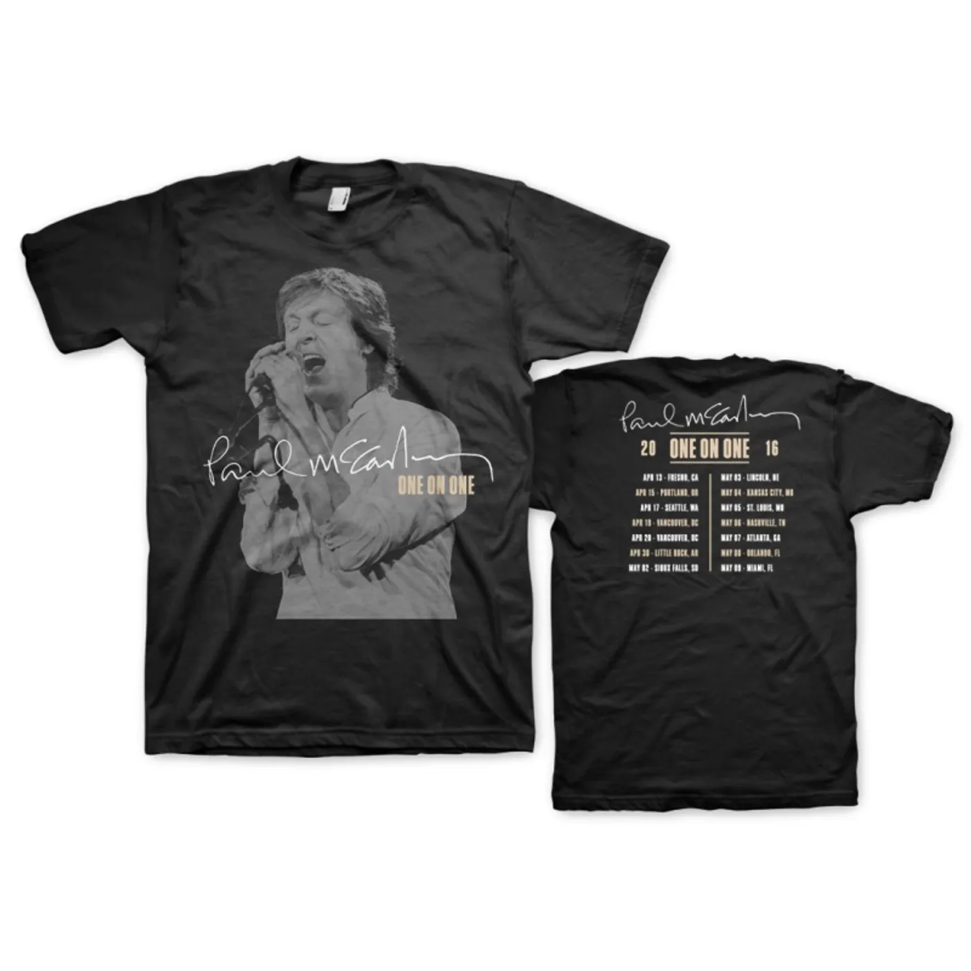 Paul McCartney One On One Tour Tee