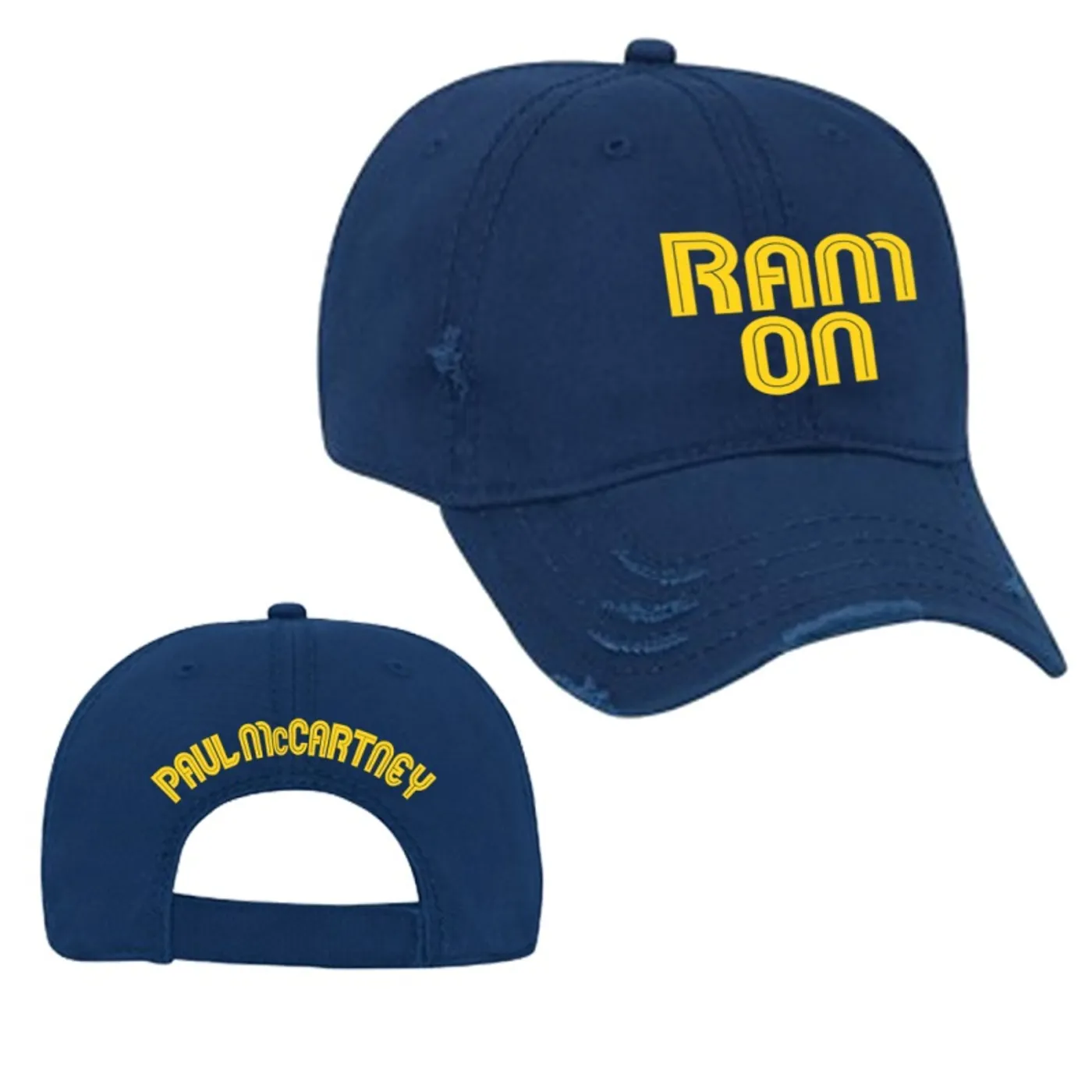 Paul McCartney RAM ON キャップ ネイビー Paul McCartney ポールマッカートニー RAM ON キャップ 紺
