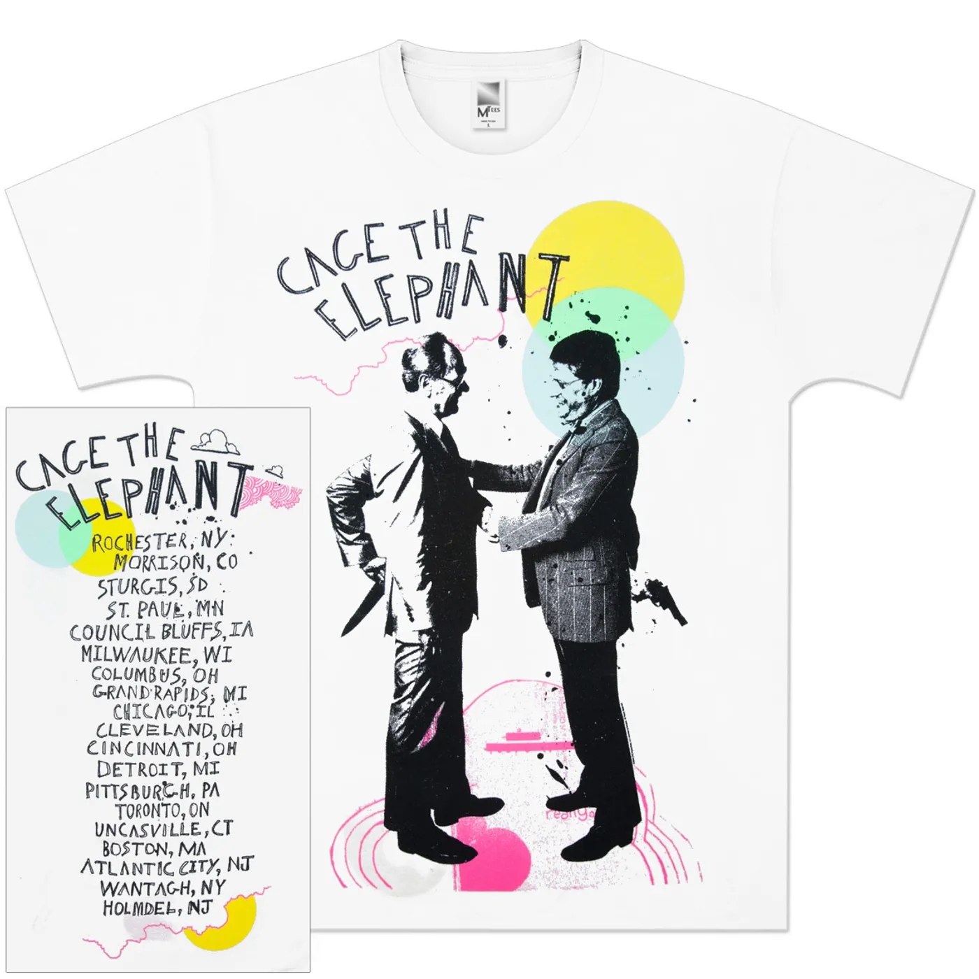 Cage The Elephant Back Stabbers Tourdate T-Shirt