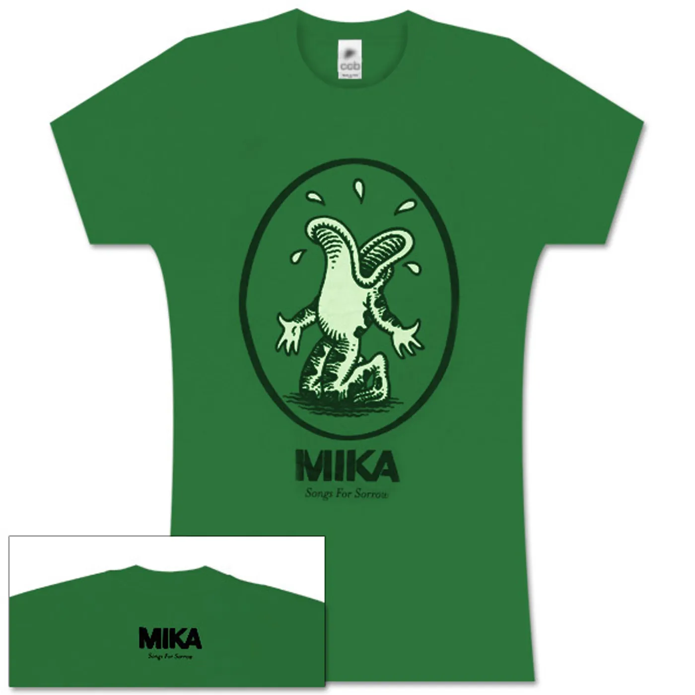 Mika Green Oval Frog Women's Tee