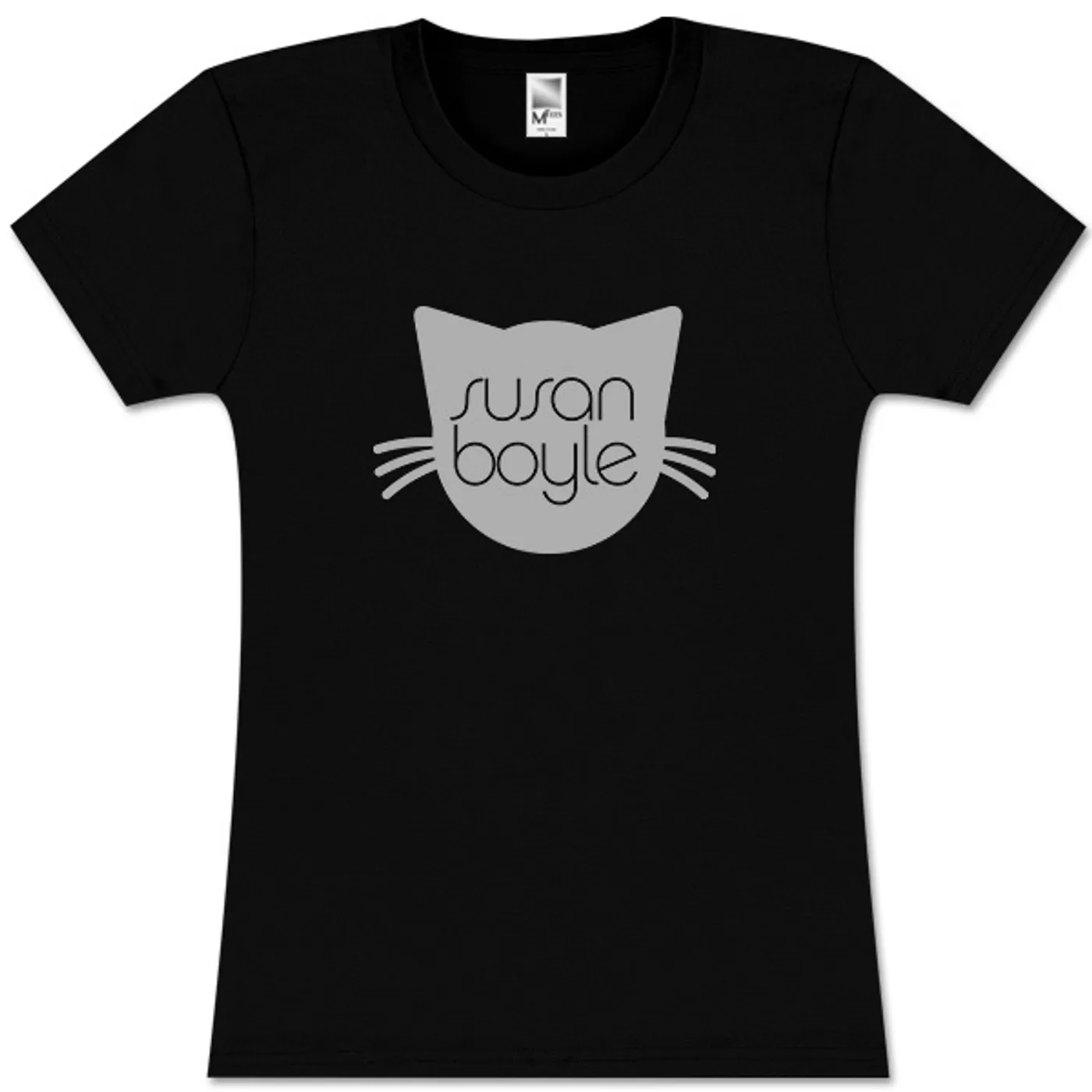 Susan Boyle Pebbles Black Missy T-Shirt