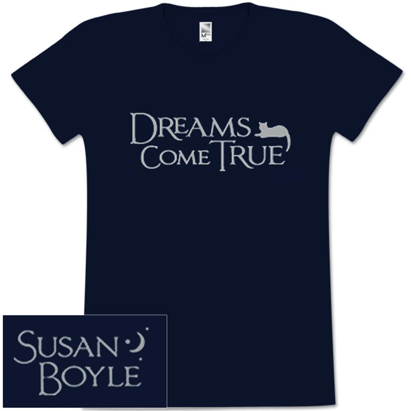 Susan Boyle Half Moon Missy Navy T-Shirt
