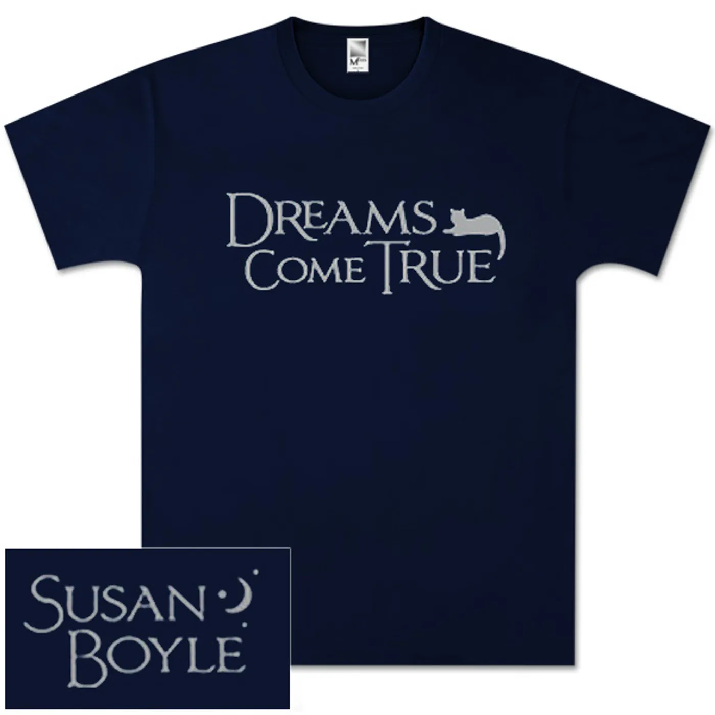 Susan Boyle Half Moon Navy T-Shirt