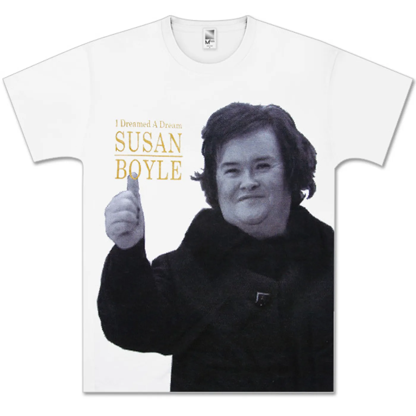 Susan Boyle Dreamed Half Tone Side Photo T-Shirt