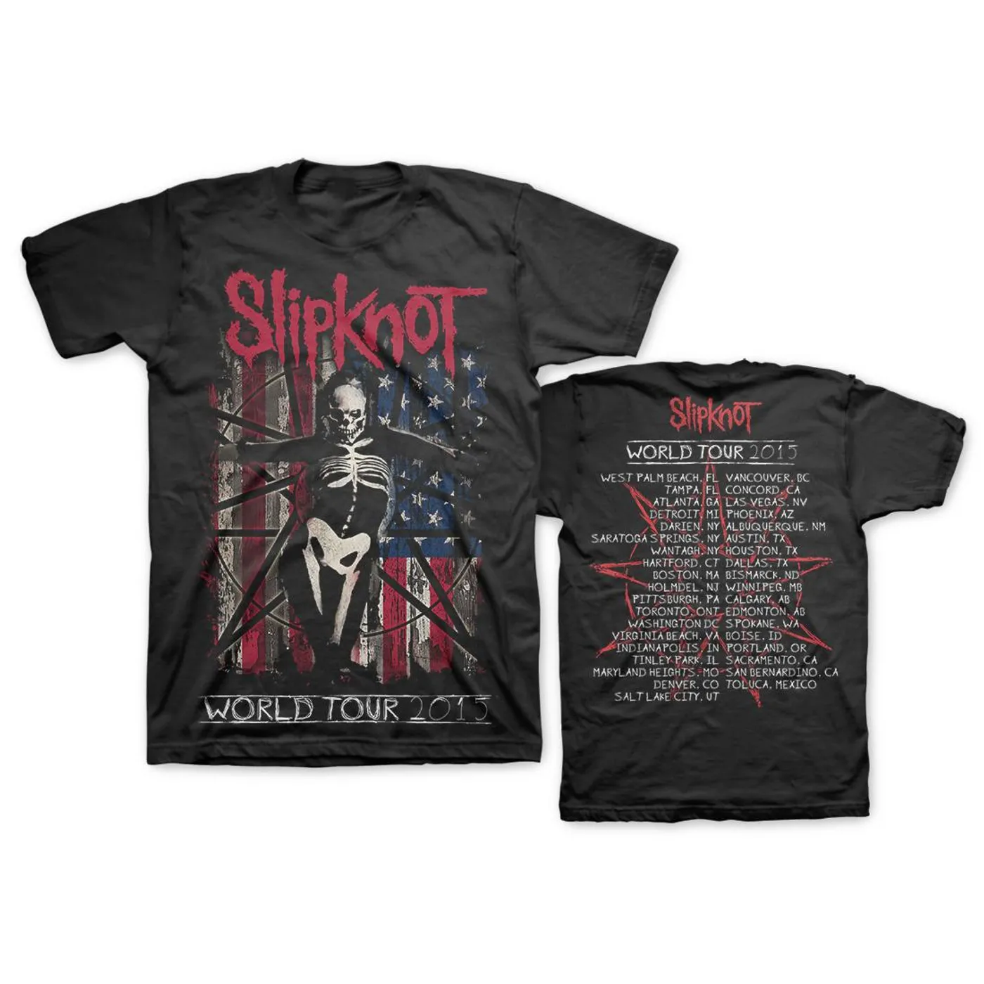 Slipknot US FLAG WORLD TOUR TEE