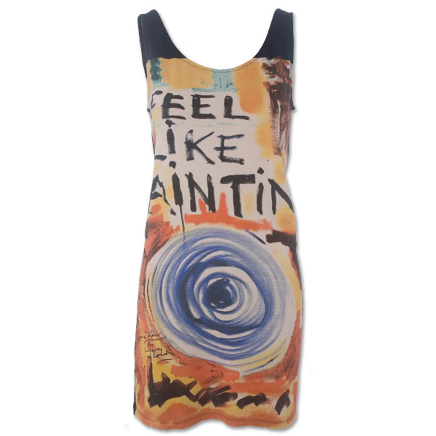 Red Feel Like Painting Vest Dress, Ronnie Wood for Liberty of London