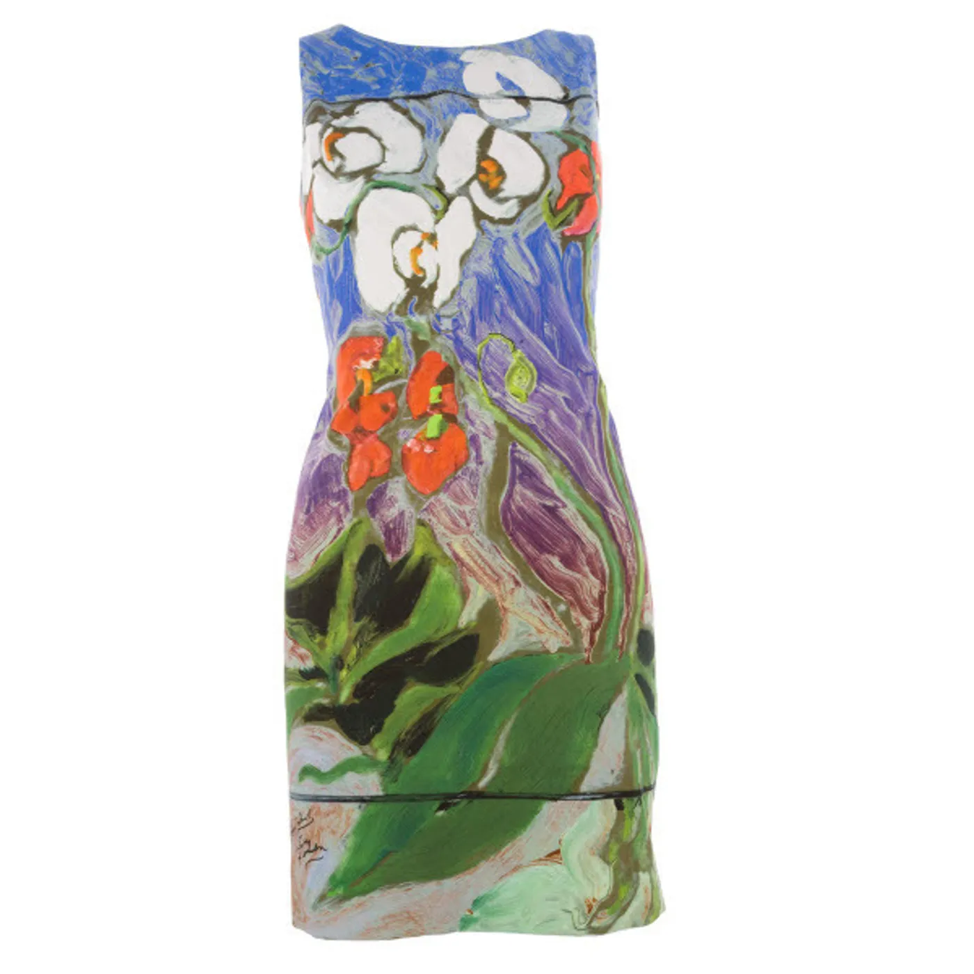 Blue Orchid Shift Dress, Ronnie Wood for Liberty of London