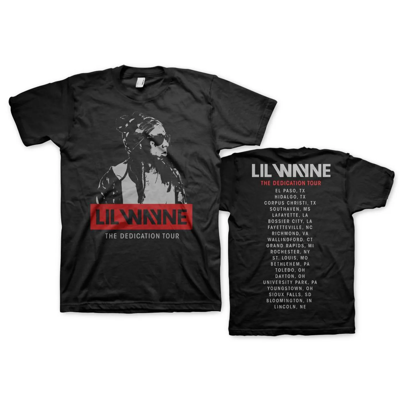 Lil Wayne Black and White Wayne Tour Tee