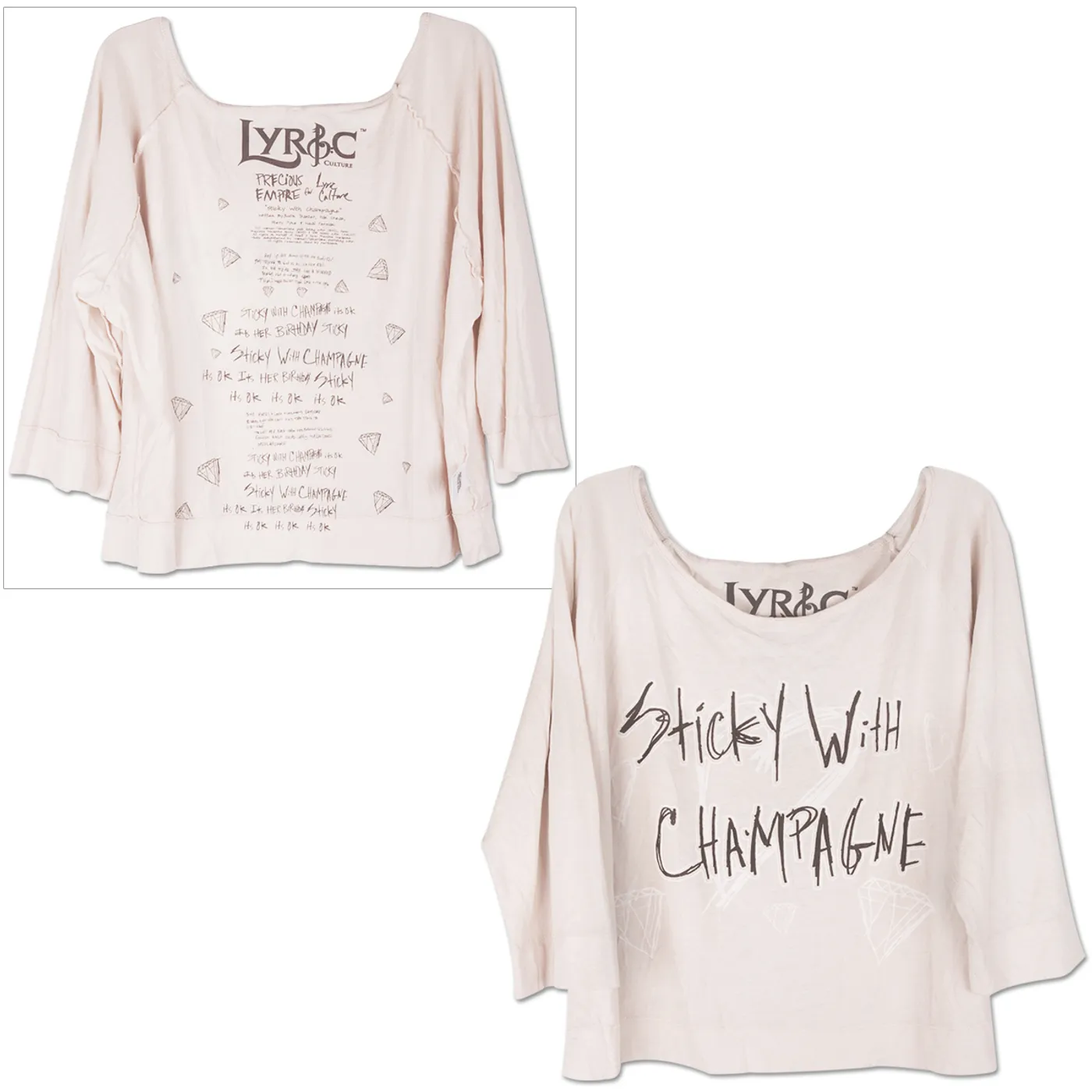 Semi Precious Weapons Ladies' Lyrics Cloak Shirt