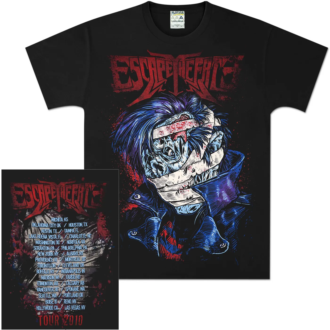 Escape the Fate Zombie Rocker Tour T-Shirt