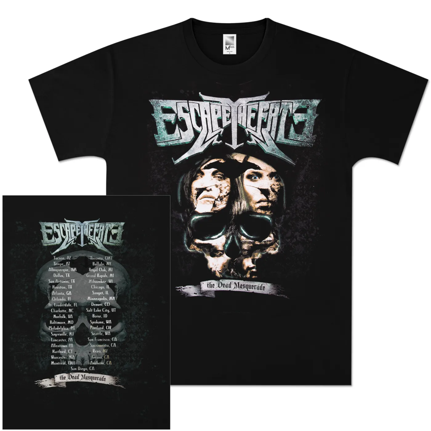 Escape The Fate Brain Dead 2011 Tour T-Shirt