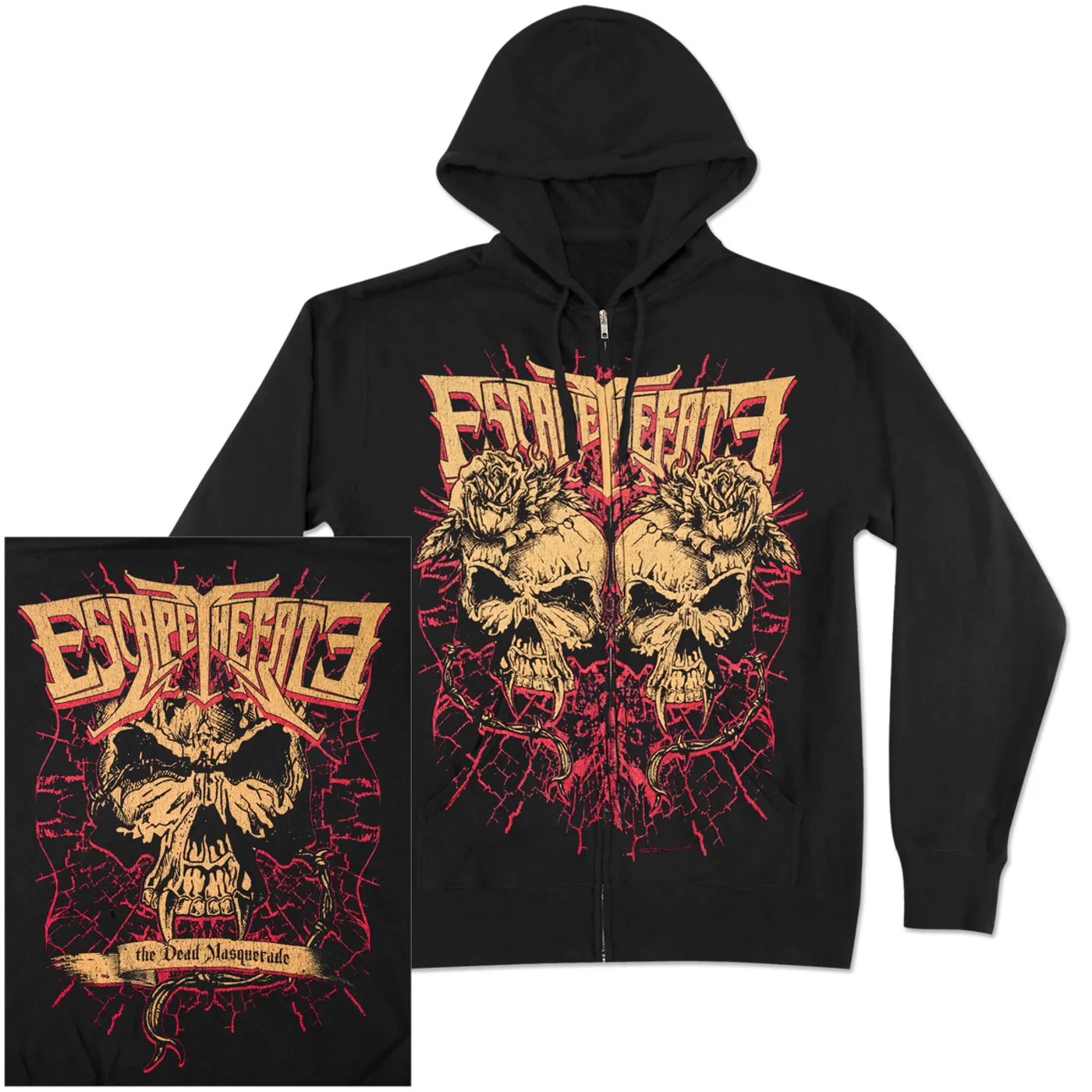 Escape The Fate In Plants Zip Hoodie