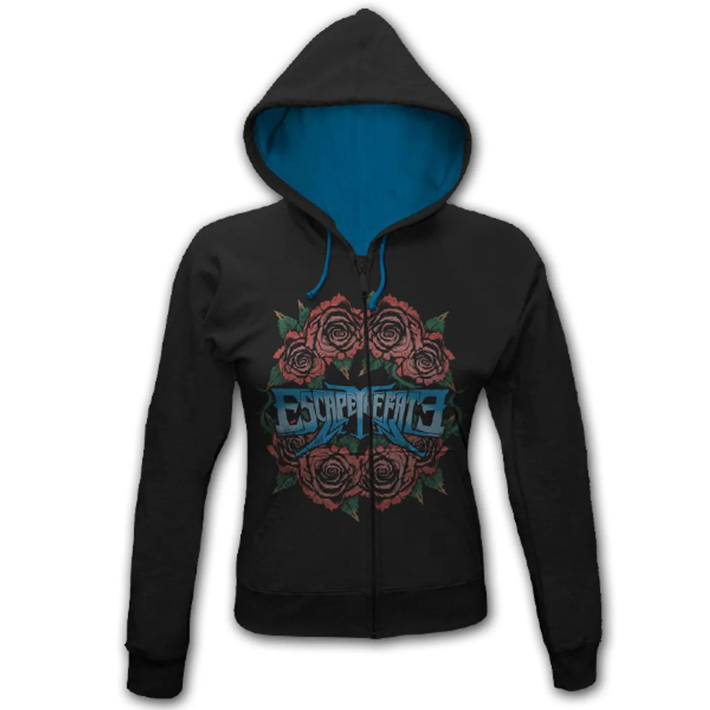 Escape The Fate Rose Circle Juniors Zip Hoodie 