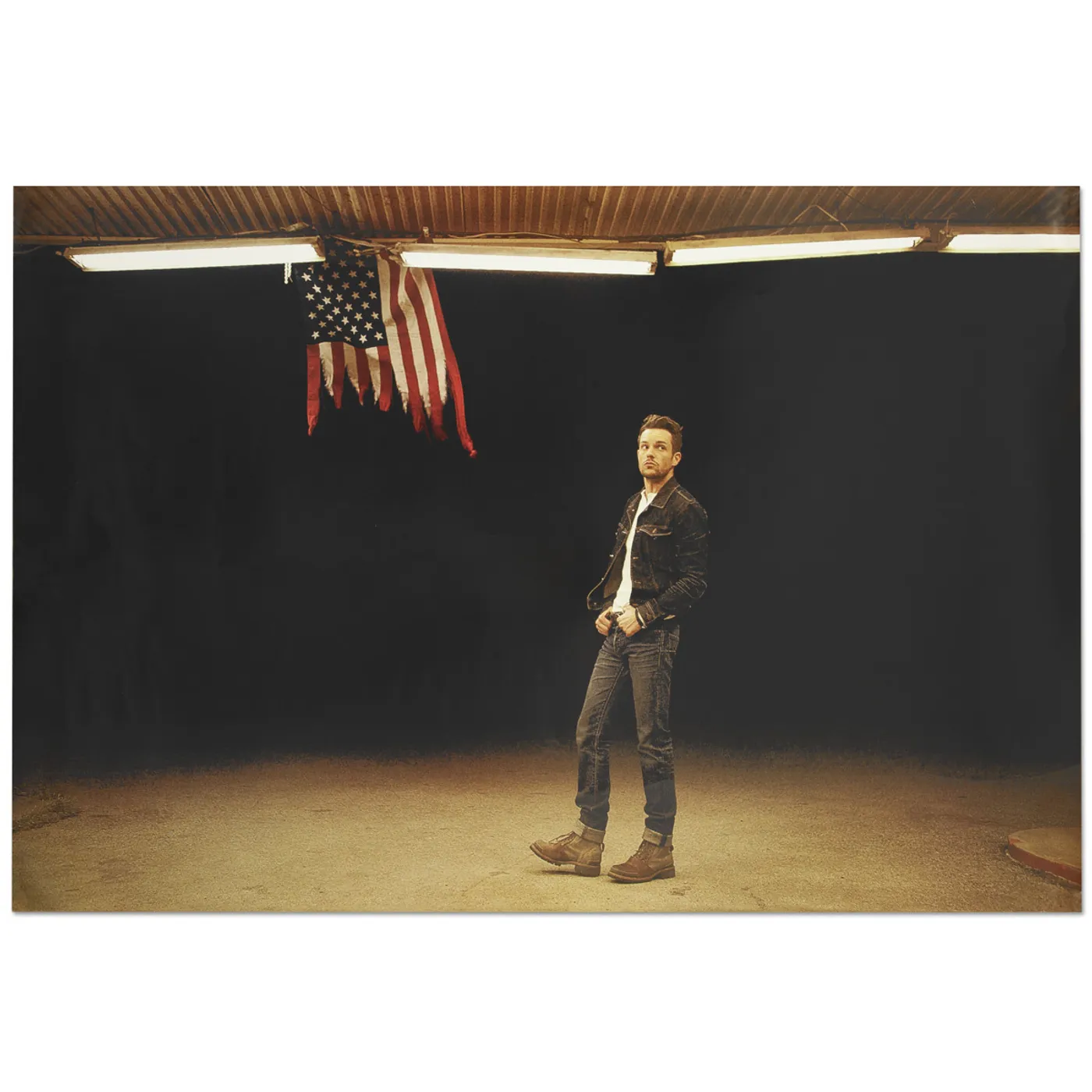 Brandon Flowers Flag Poster