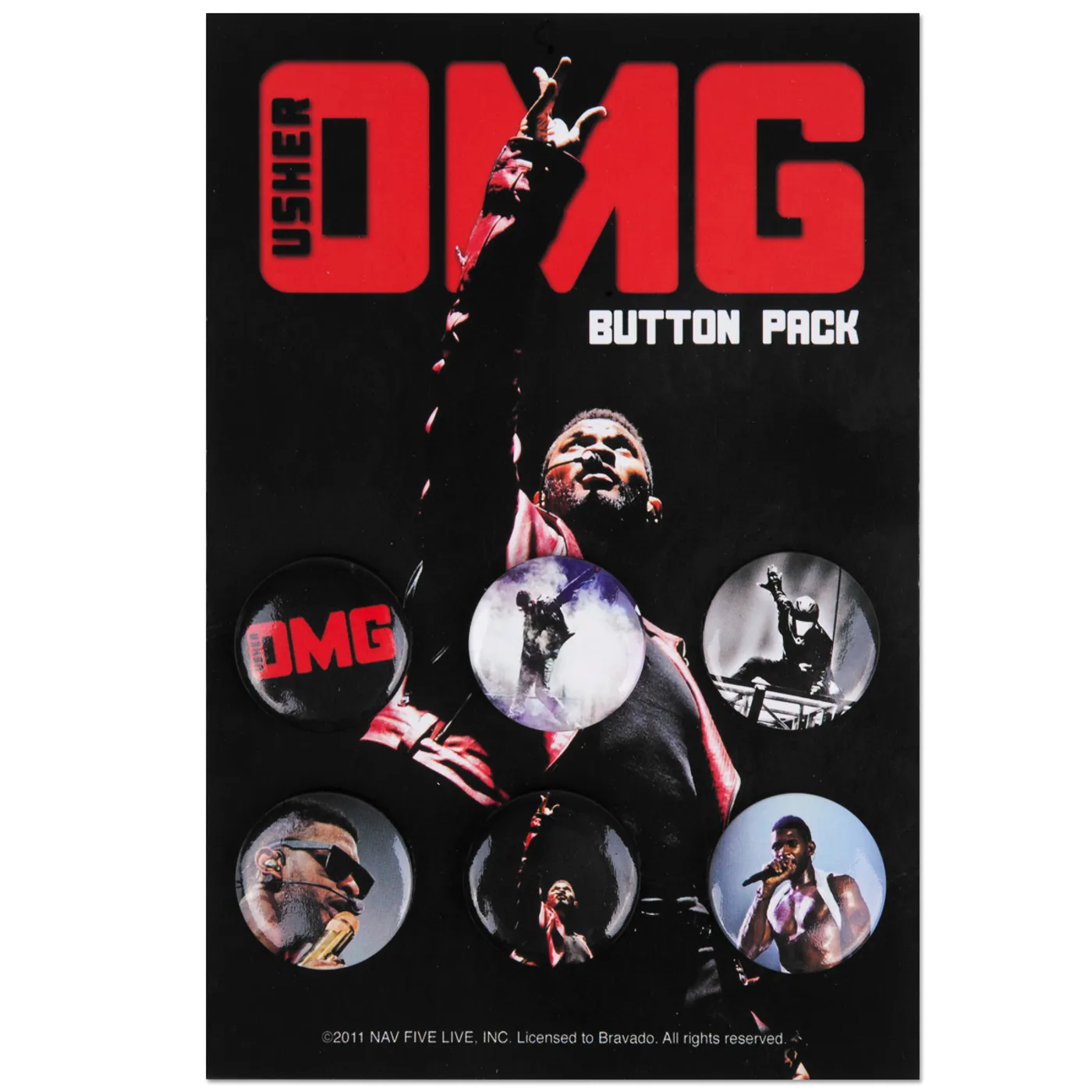Usher OMG Tour Button Pack