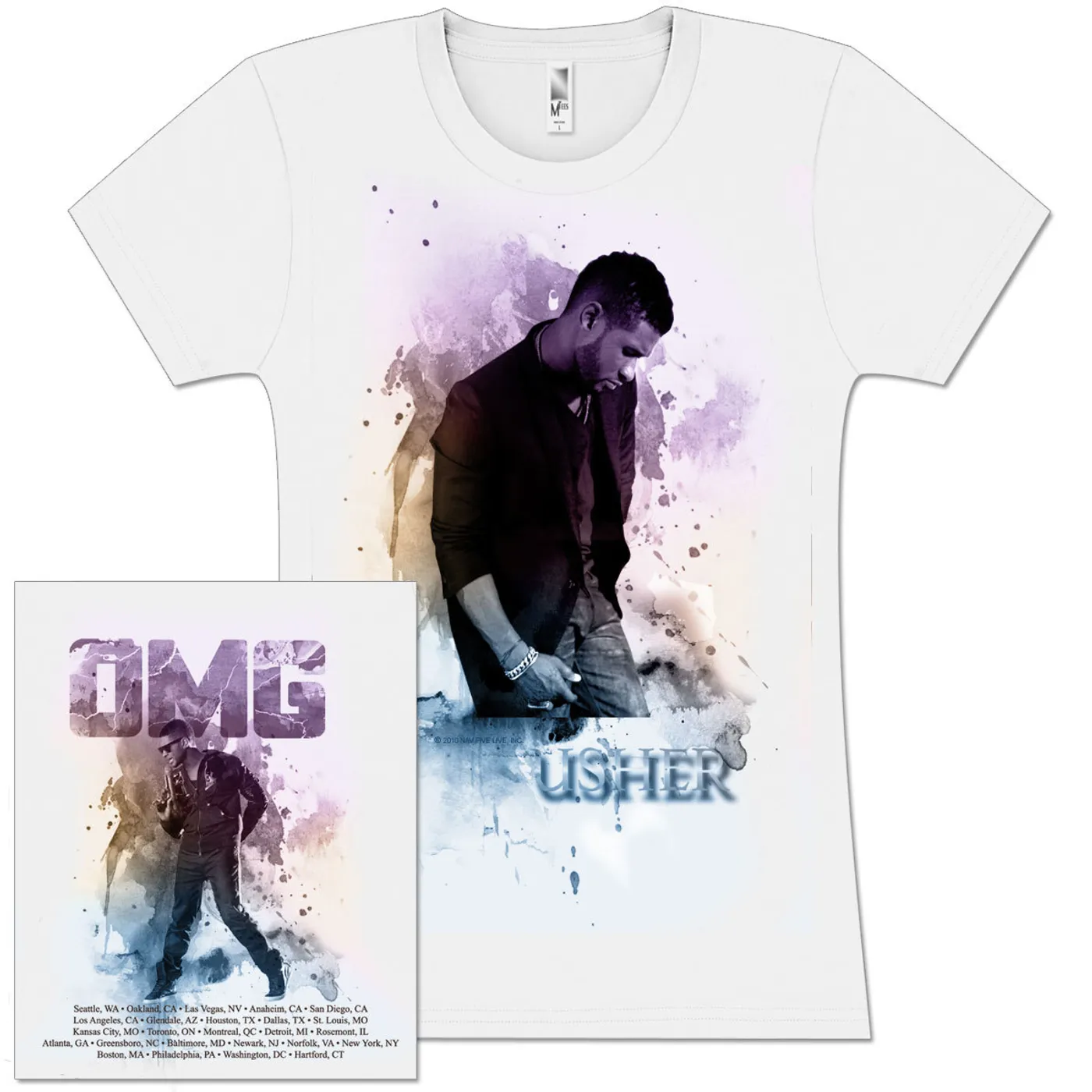 Usher OMG Tour Girlie T-Shirt