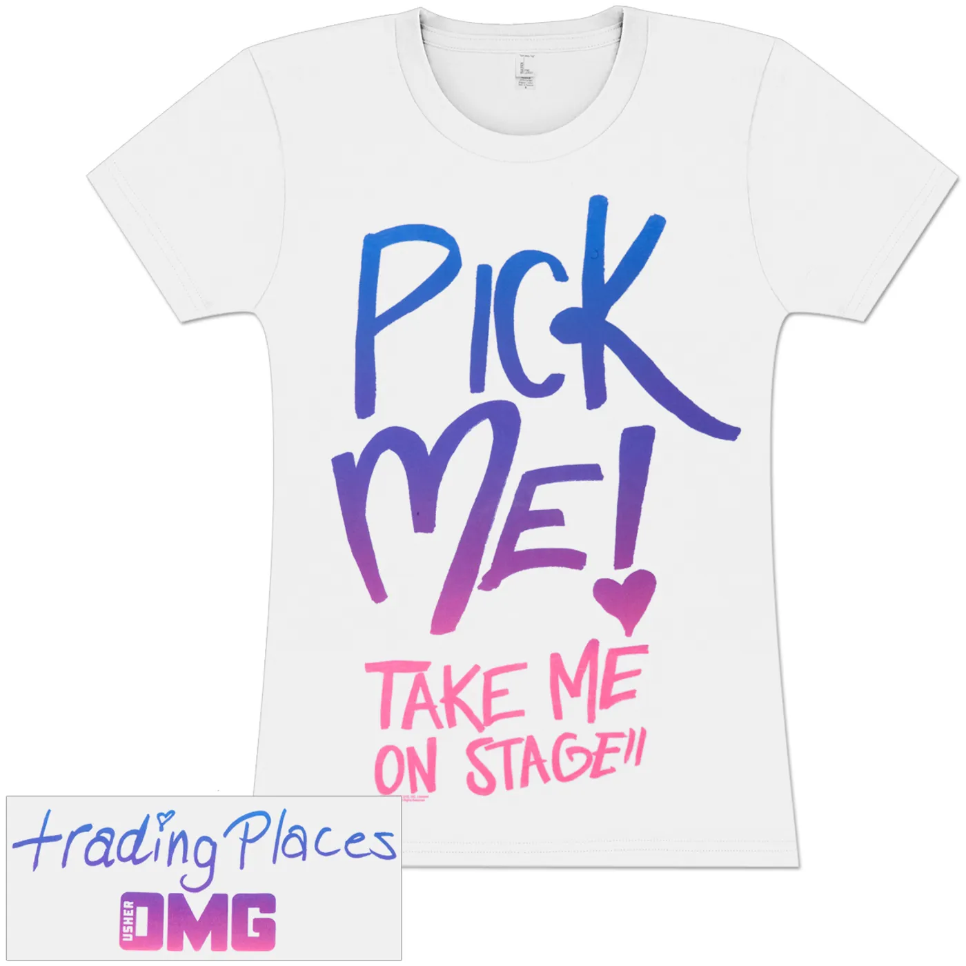 Usher Pick Me Tri-Color Girlie T-Shirt