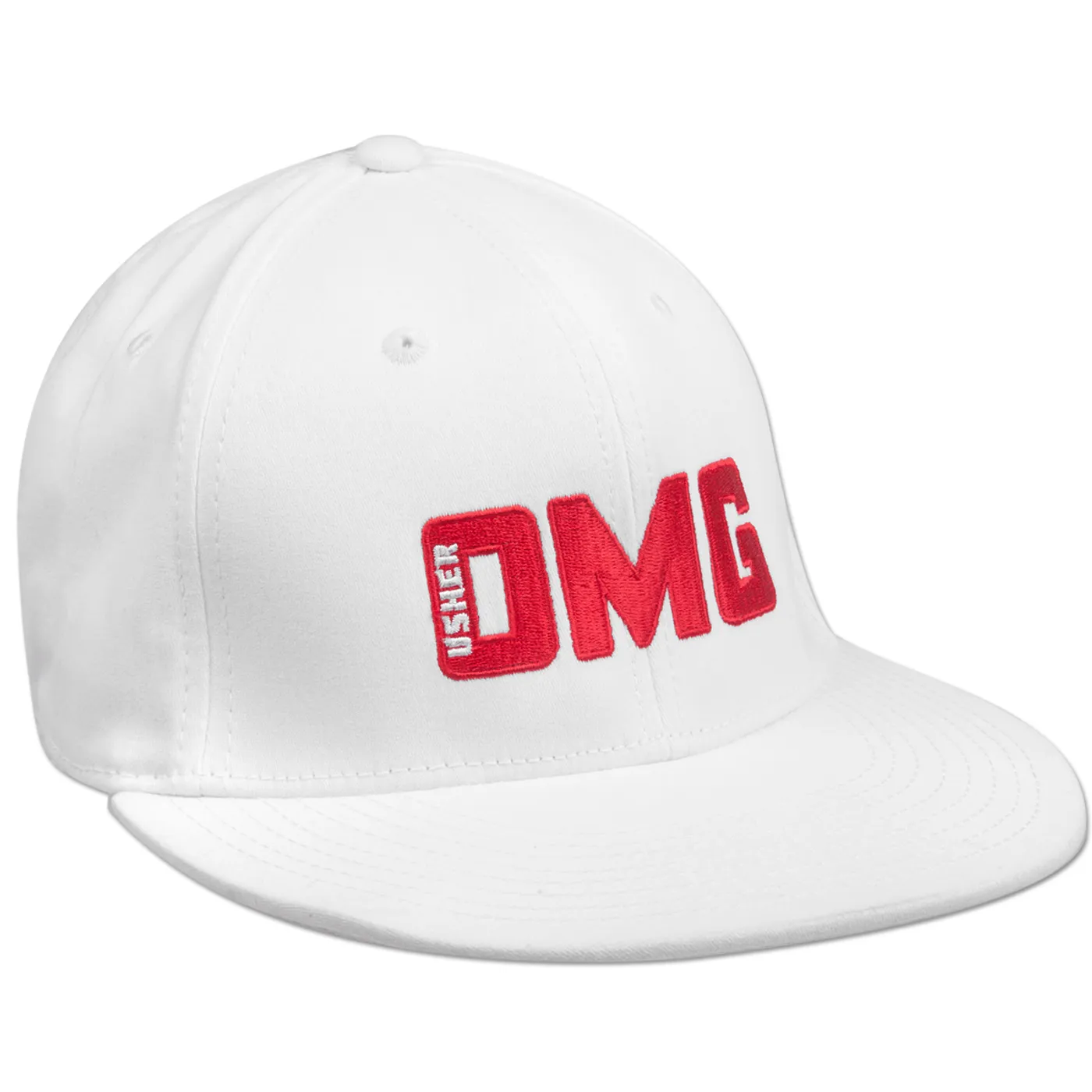 Usher OMG White Flat Brim Hat