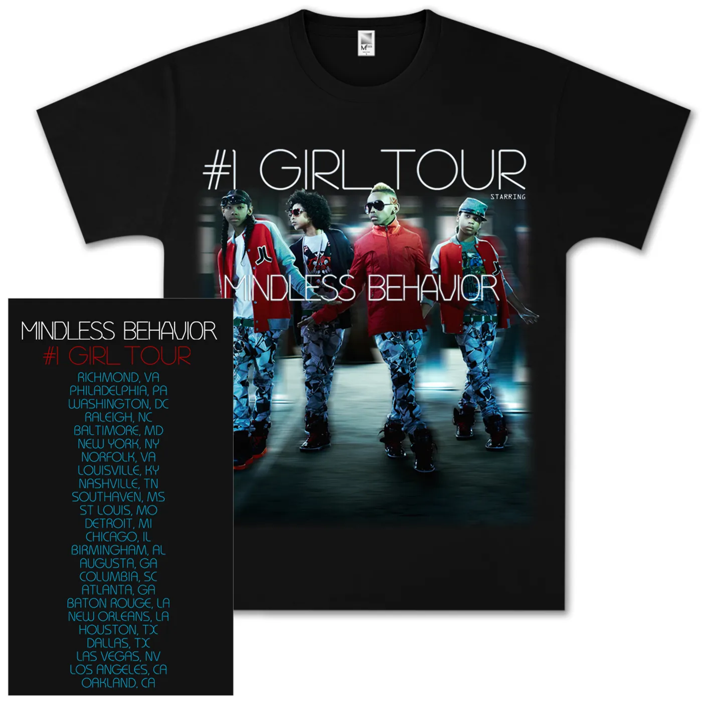 Mindless Behavior 2012 Tour T-Shirt