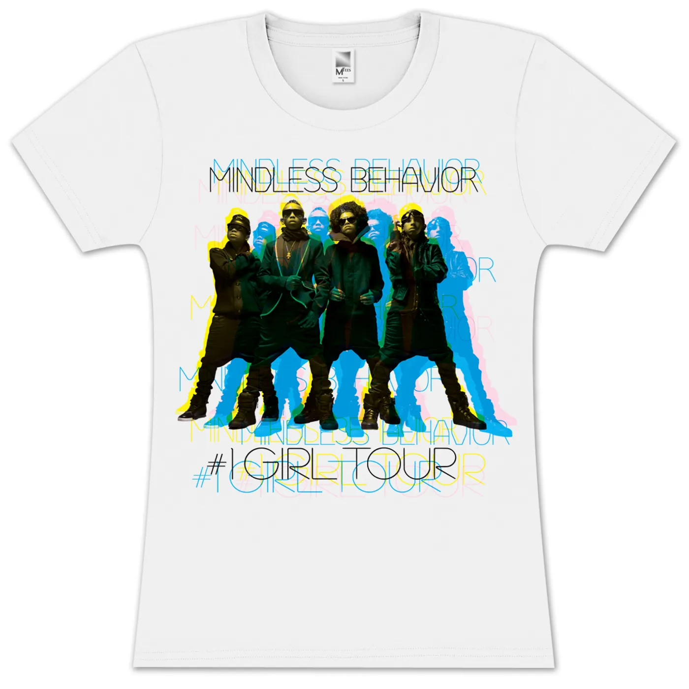 Mindless Behavior Shadow Group Girlie T-Shirt