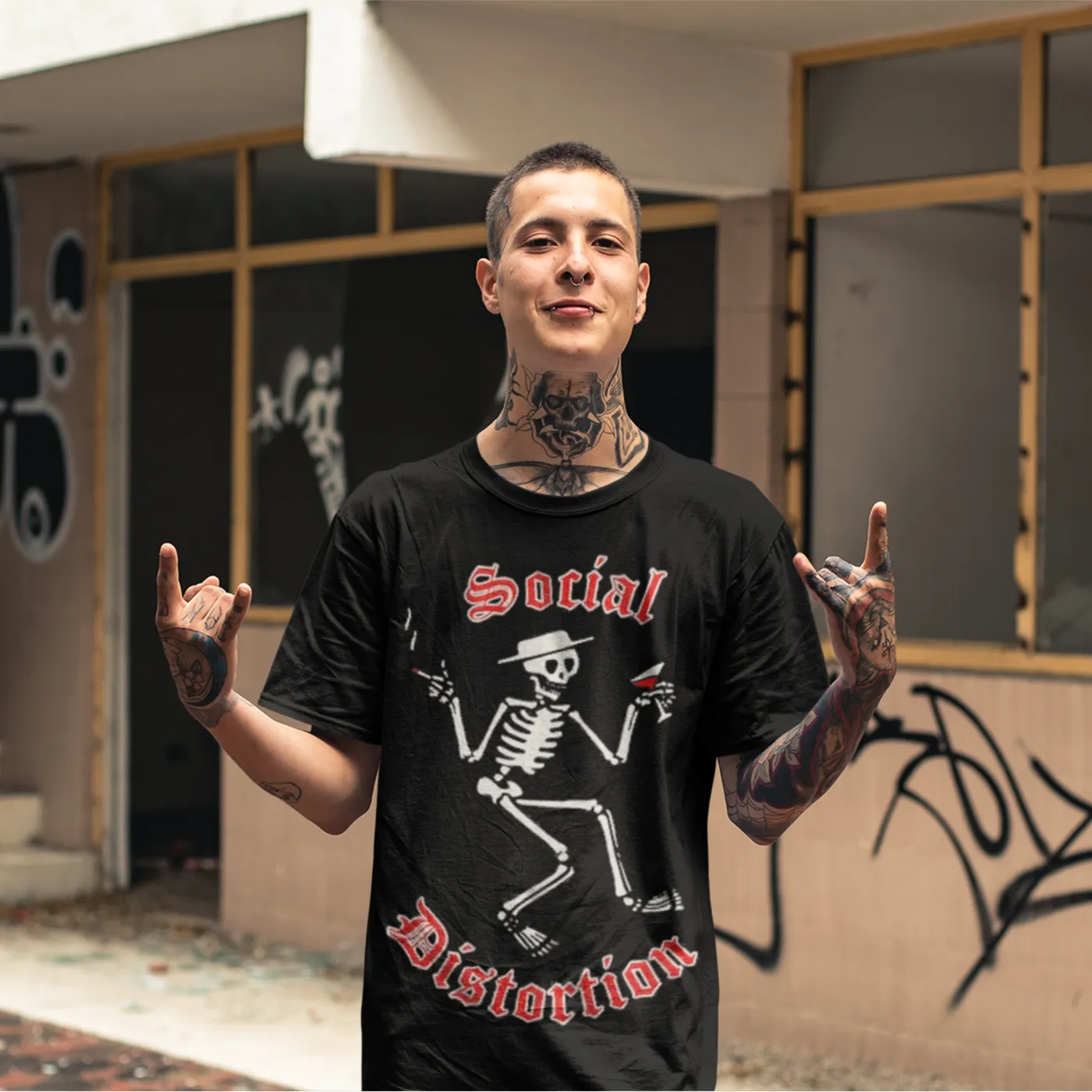 90s SOCIAL DISTORTION ロンT ソーシャルディストーション