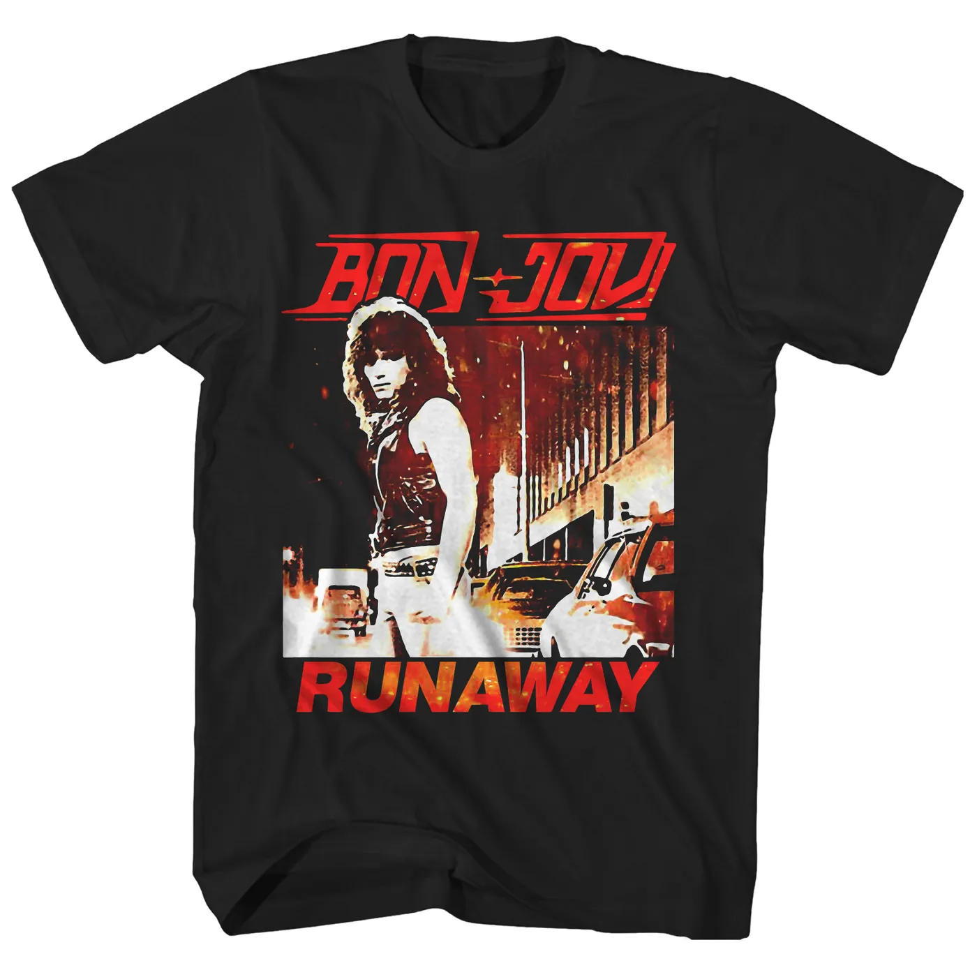 Bon Jovi T-Shirt | Runaway & Album Art Bon Jovi Shirt