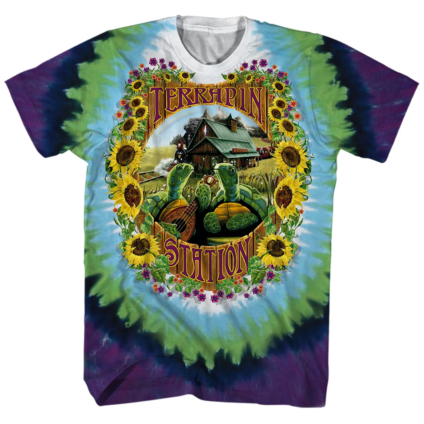 Grateful Dead T-Shirt | Terrapin Station Album Art Tie Dye Grateful Dead Shirt