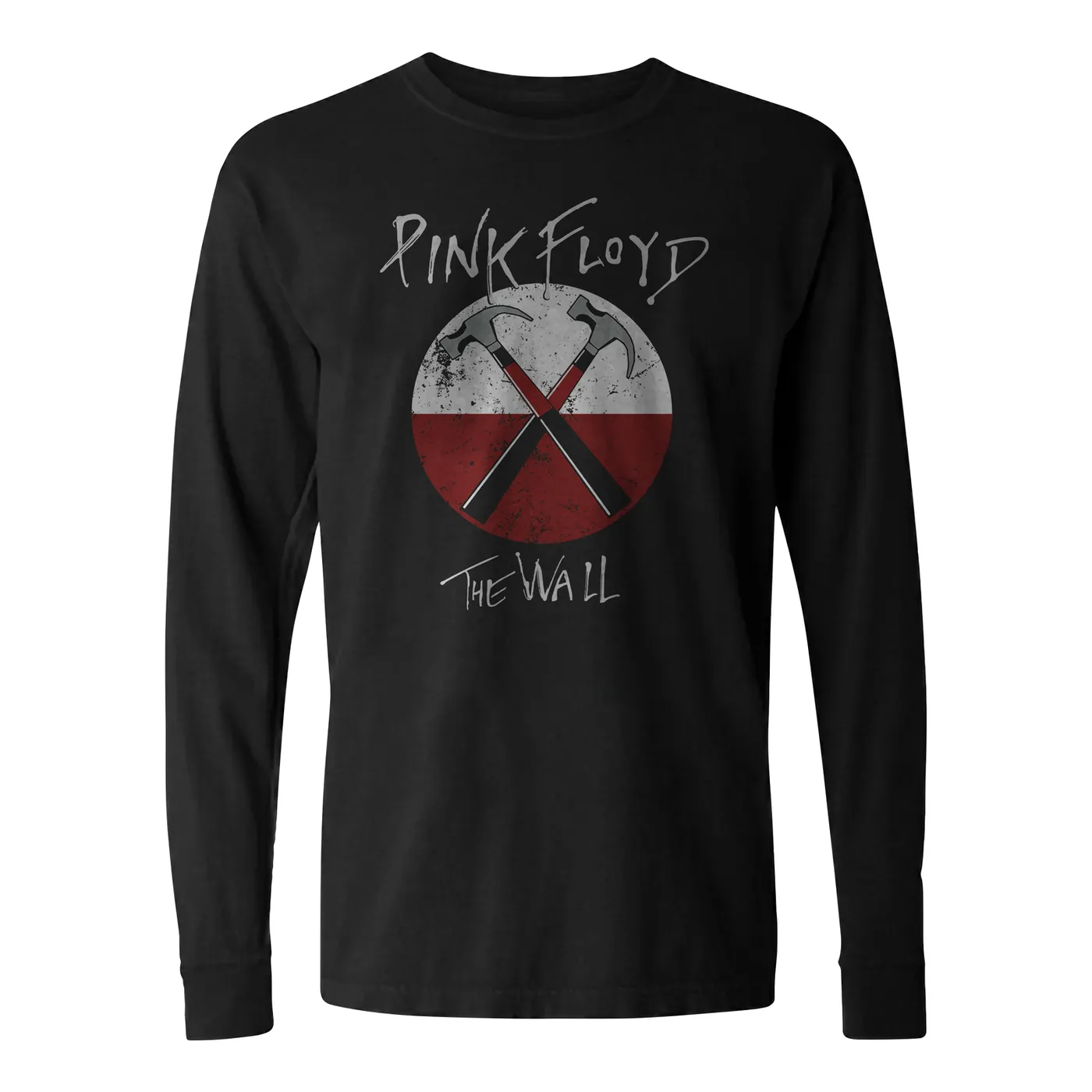 Pink Floyd Long Sleeve Shirt | The Wall Hammers Logo Pink Floyd Long Sleeve Shirt