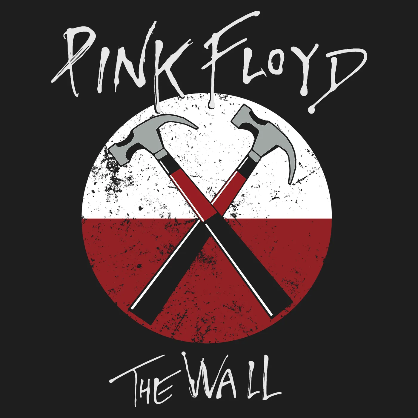 Pink Floyd Long Sleeve Shirt | The Wall Hammers Logo Pink Floyd Long Sleeve Shirt