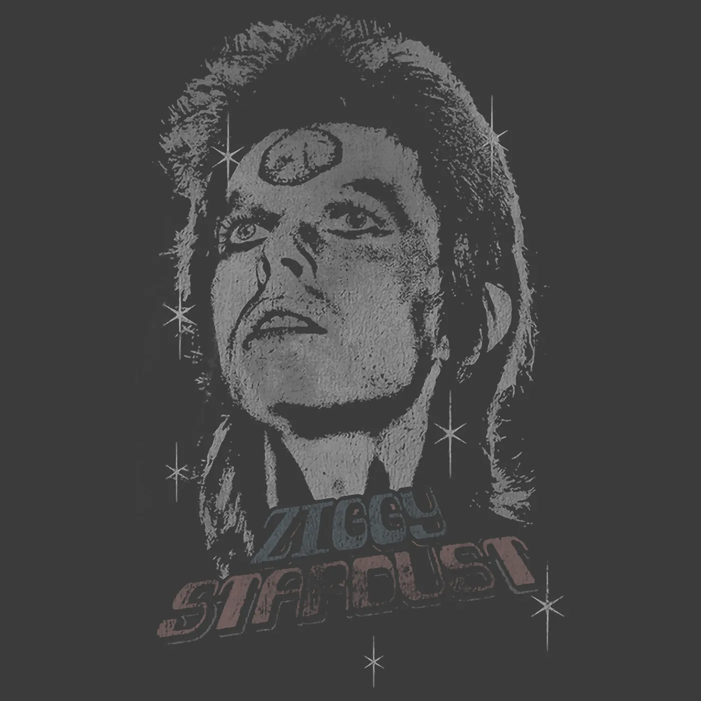 David Bowie T-Shirt | Ziggy Stardust Portrait David Bowie T-Shirt