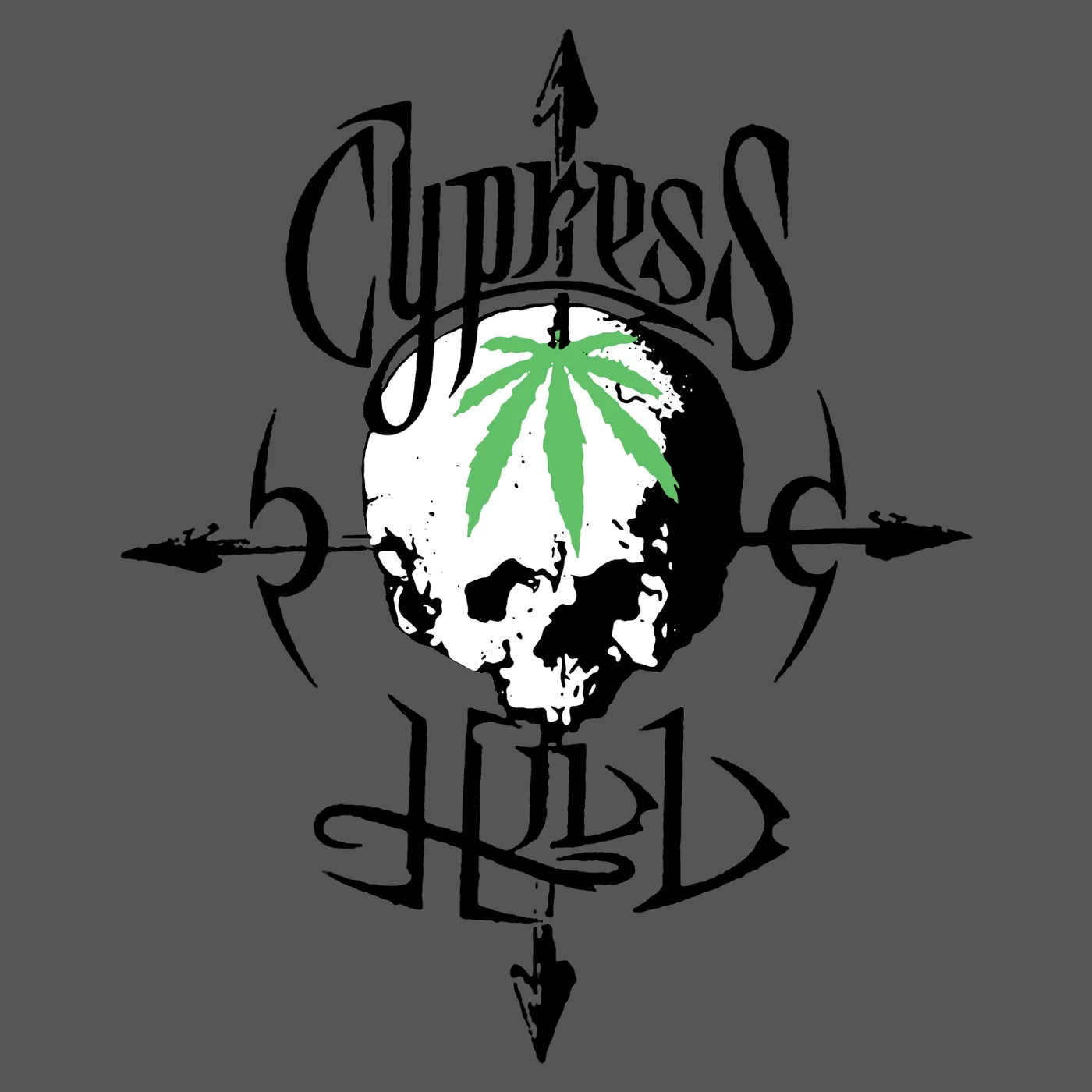 Cypress Hill T-Shirt | Pothead Skull Cypress Hill T-Shirt