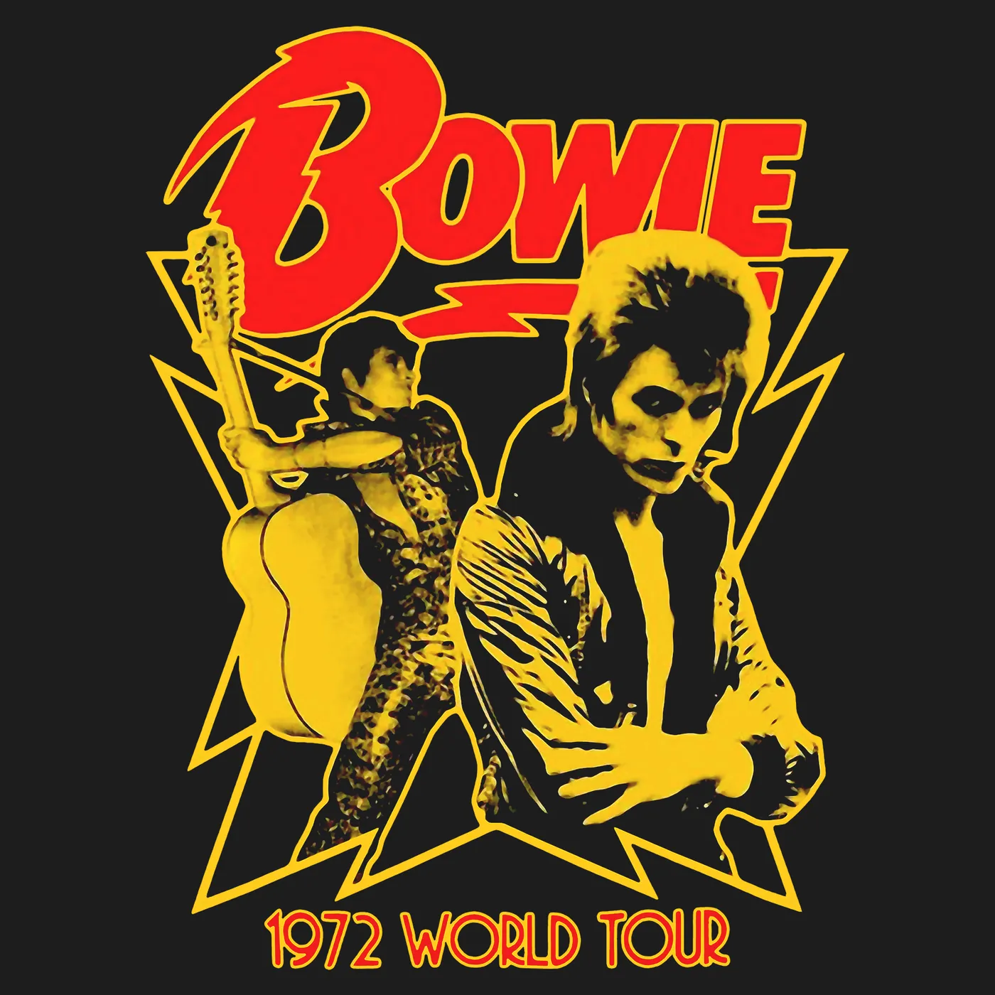 David Bowie T-Shirt | World Tour ’72 David Bowie Shirt (Reissue)