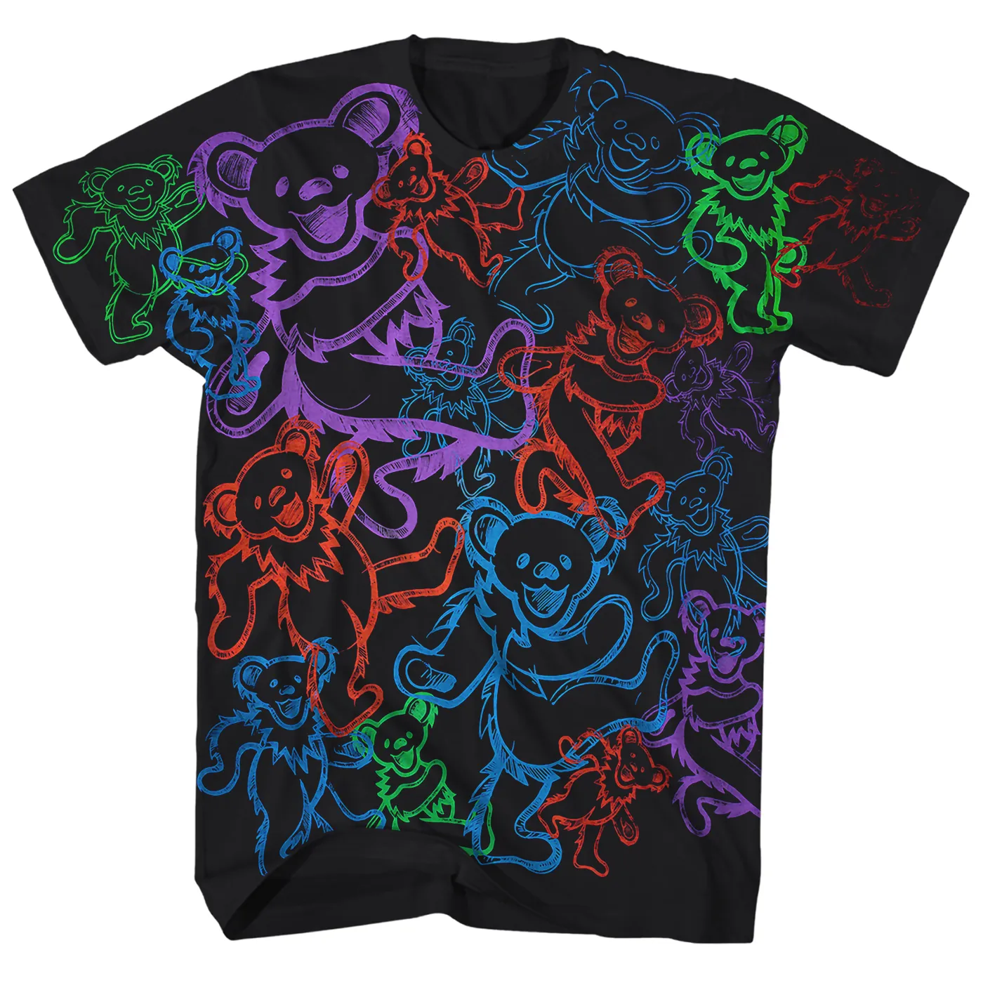 Grateful Dead T-Shirt | Rainbow Dancing Bears Grateful Dead Shirt