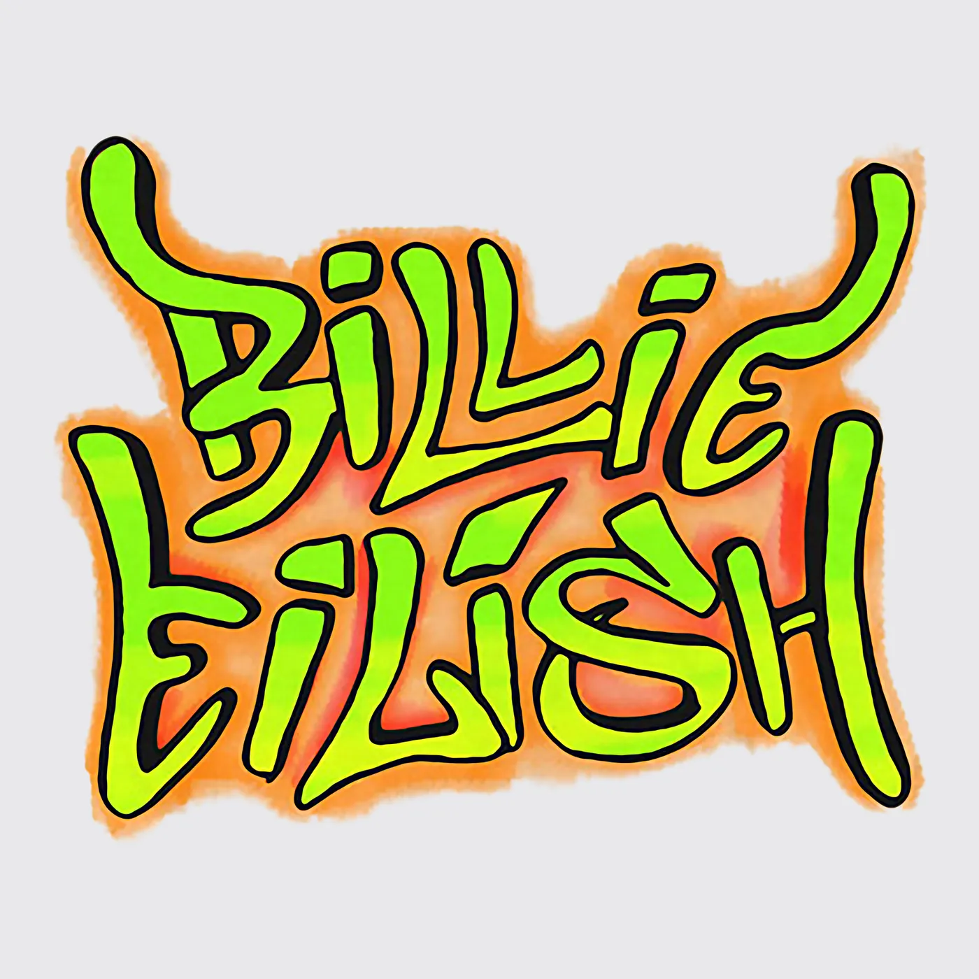 Billie Eilish Hoodie | Neon Graffiti Art Billie Eilish Hoodie