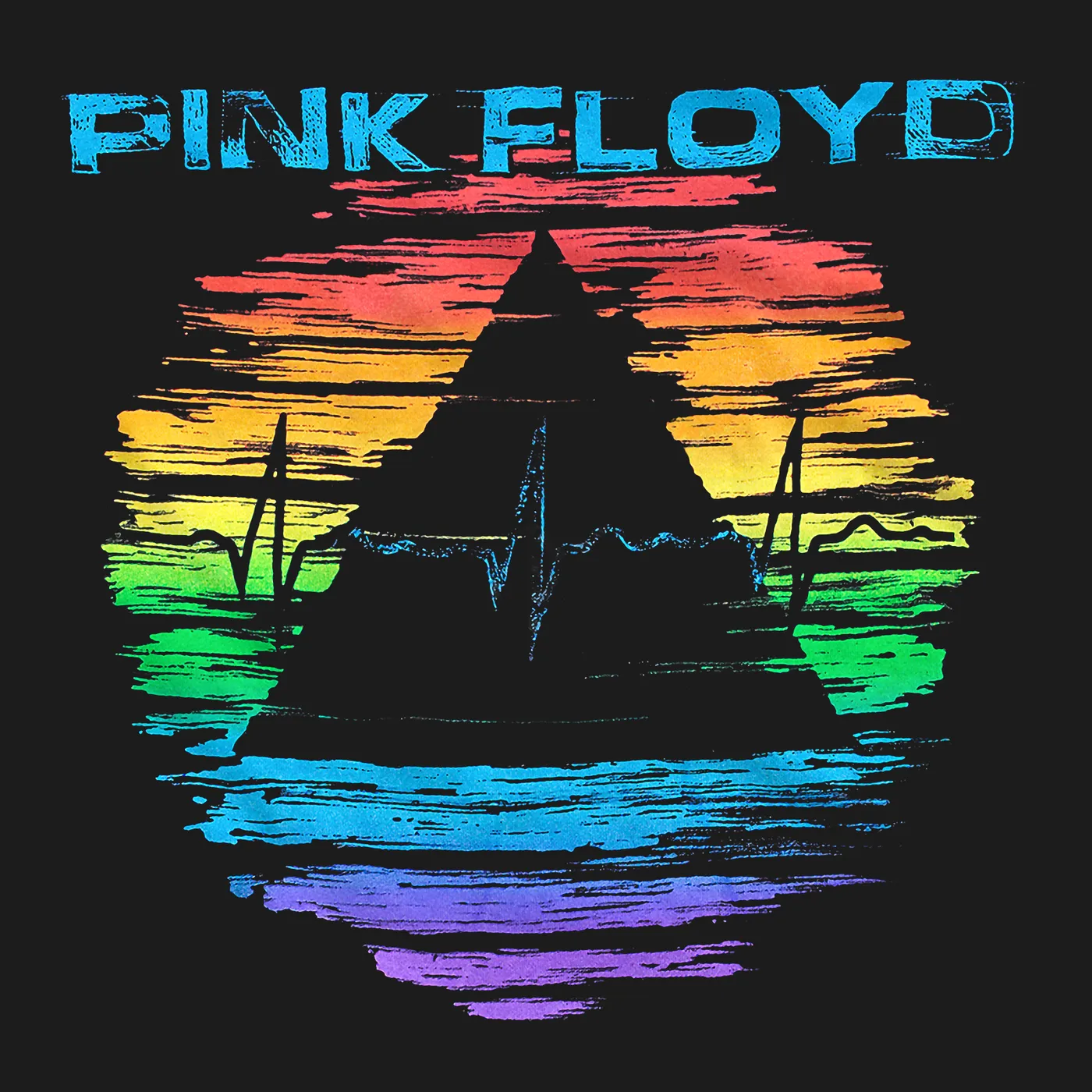 Pink Floyd T-Shirt | Rainbow Prism Pink Floyd Shirt