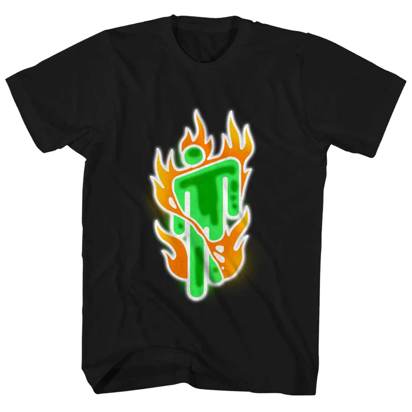 Billie Eilish T-Shirt | Flaming Neon Official Logo Billie Eilish Shirt