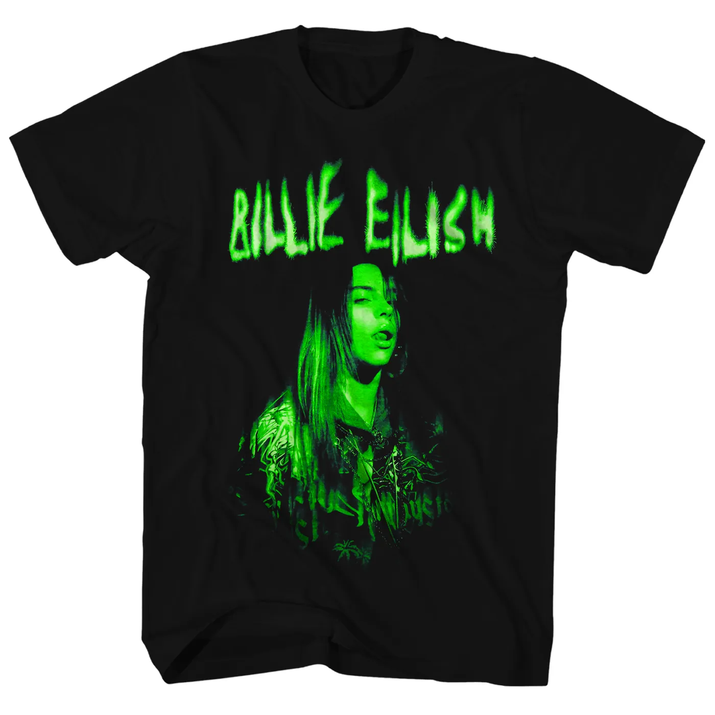 Billie Eilish T-Shirt | When We All Fall Asleep, World Tour Cover Neon Billie Eilish Shirt
