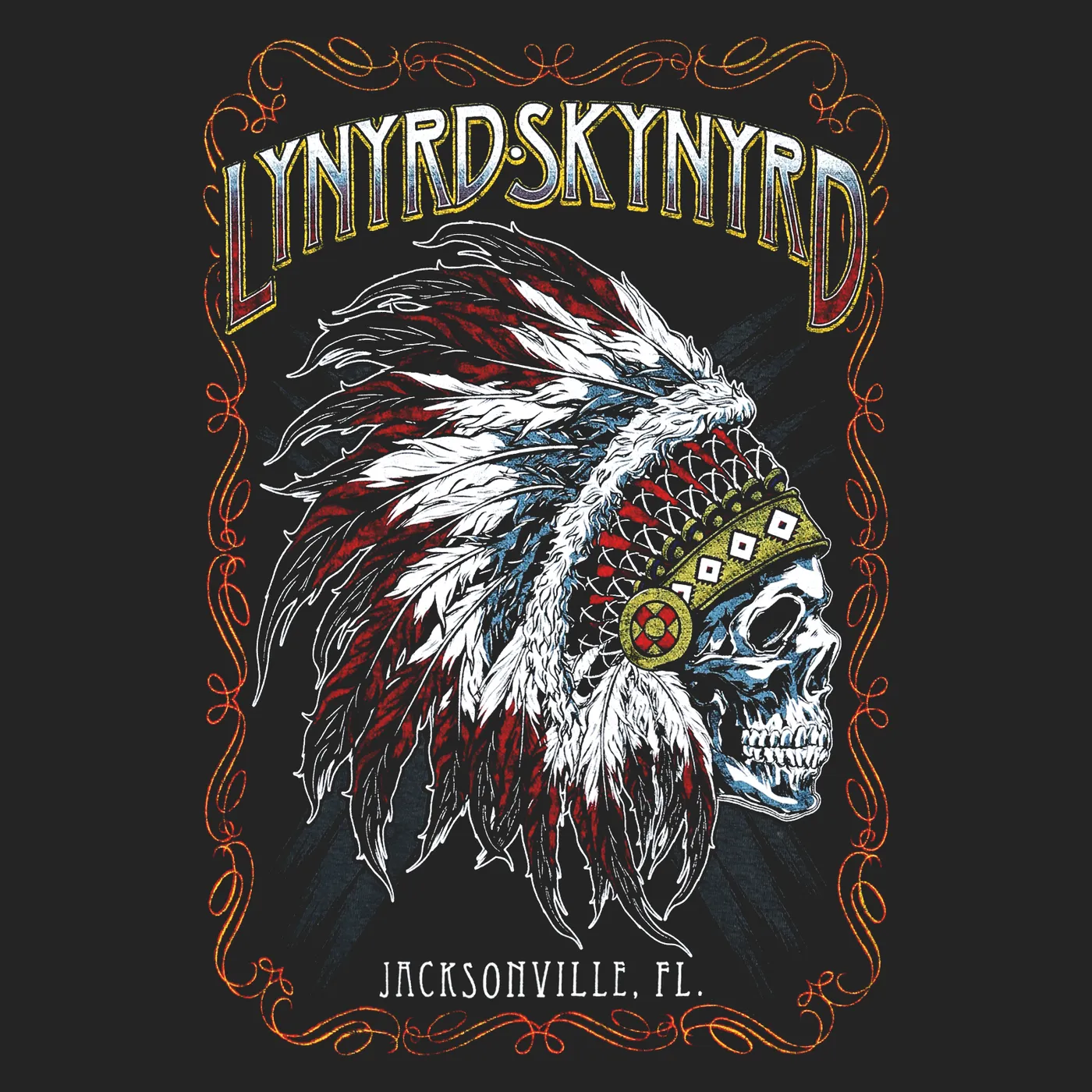 Lynyrd Skynyrd T-Shirt | Jacksonville Chieftain Lynyrd Skynyrd Shirt