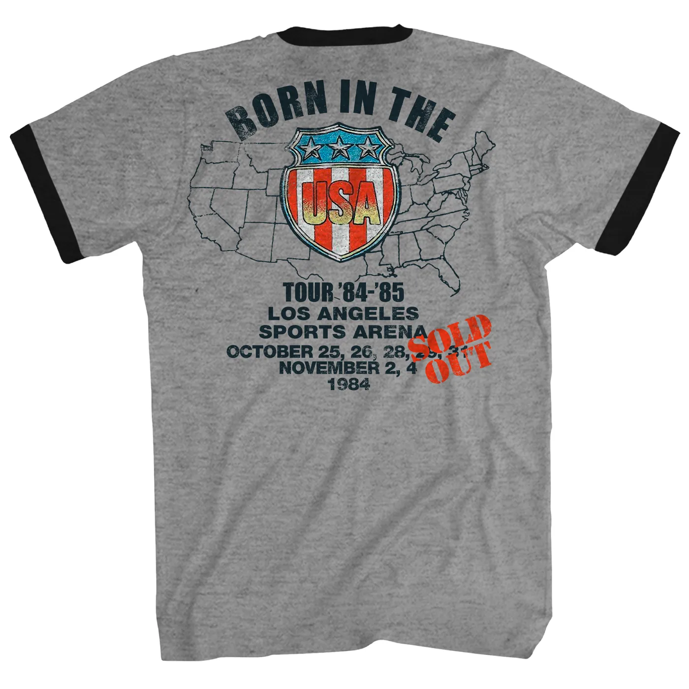 Bruce Springsteen T-Shirt | Born In The USA Tour ’84 Bruce Springsteen Shirt (Reissue)