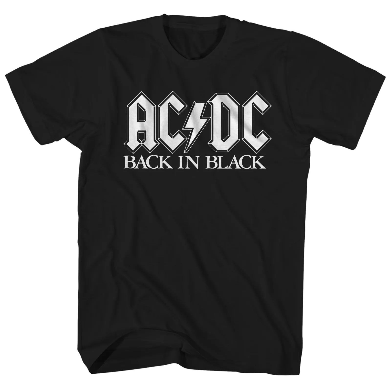 T-Shirt | Back In Black Stencil Logo Shirt