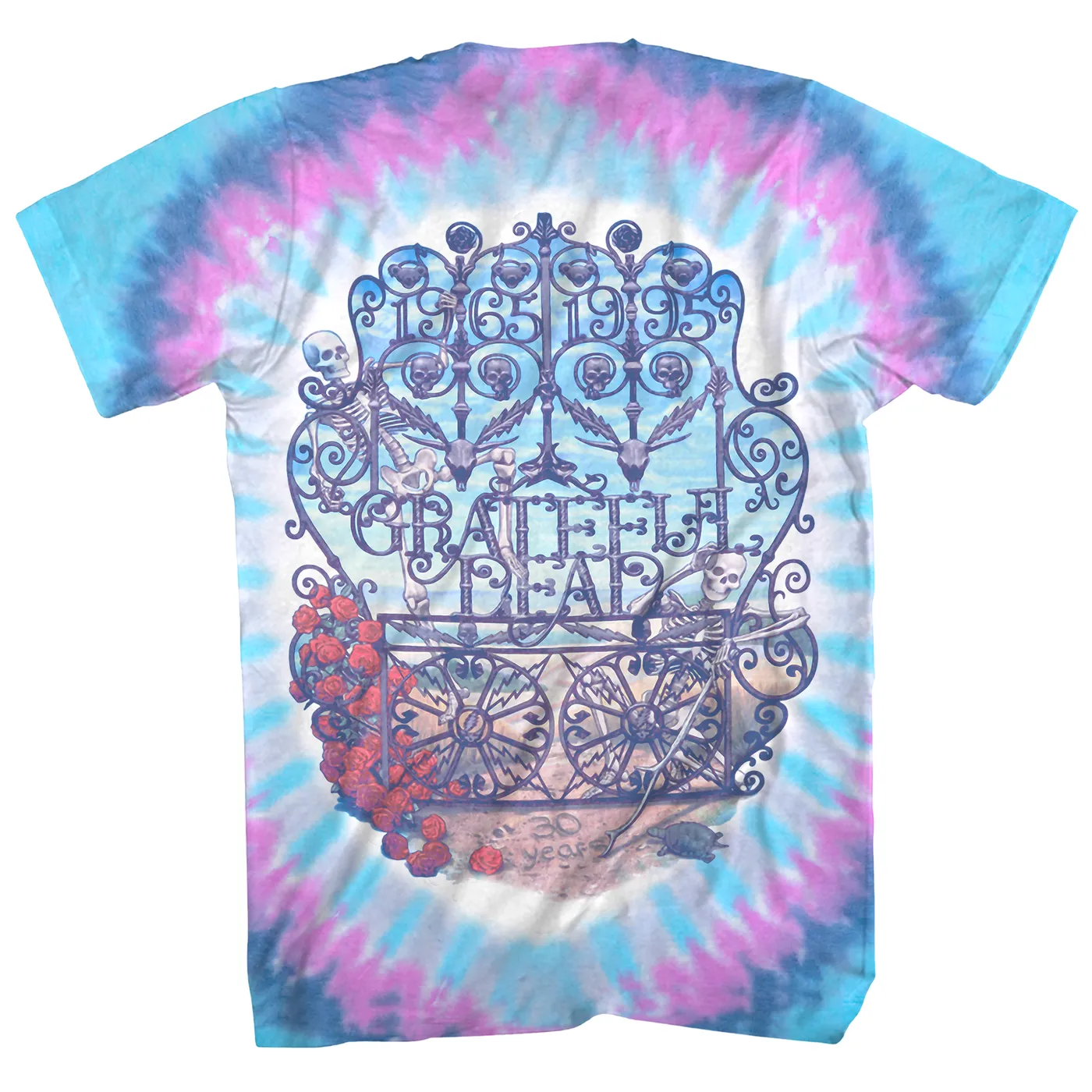 Grateful Dead T-Shirt | Vintage Bertha 30 Years Celebration Tie Dye Grateful Dead Shirt