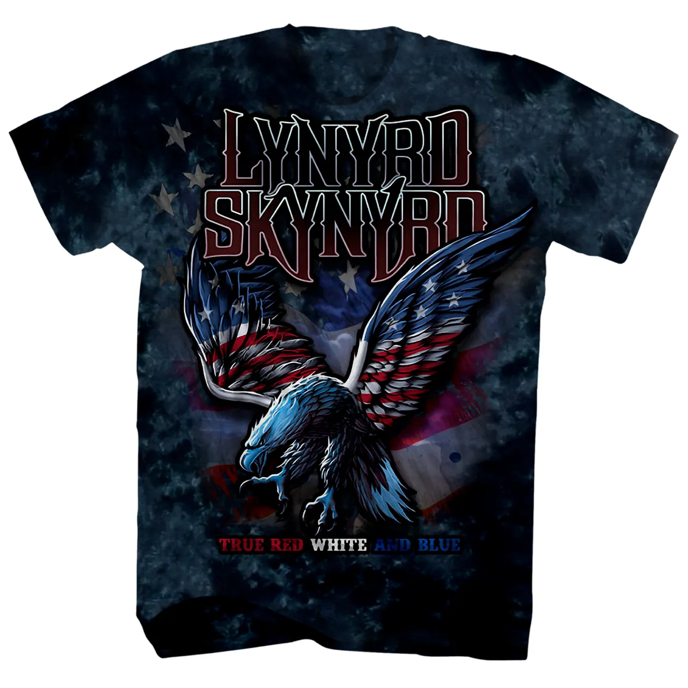 Lynyrd Skynyrd T-Shirt | Red White & Blue Eagle Tie Dye Lynyrd Skynyrd Shirt