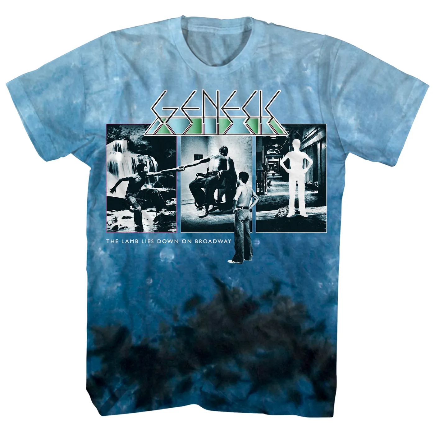 Genesis T-Shirt | The Lamb Lies Down On Broadway Album Cover Tie Dye Genesis Shirt