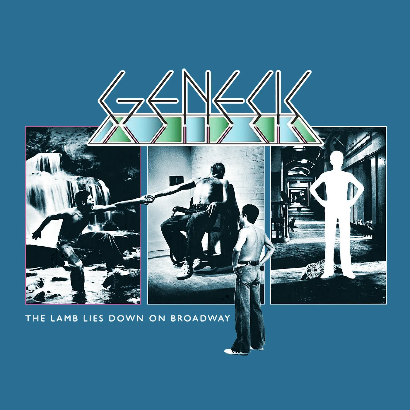 Genesis T-Shirt | The Lamb Lies Down On Broadway Album Cover Tie Dye Genesis Shirt