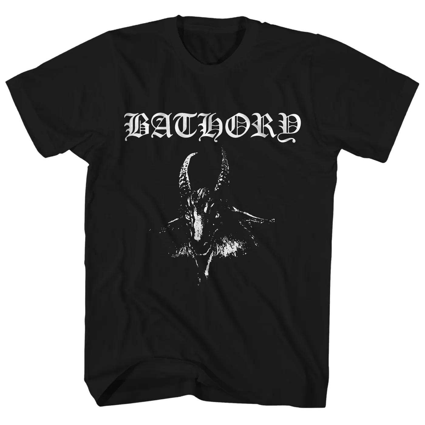 Bathory T-Shirt | Goat Pentagram Bathory Shirt