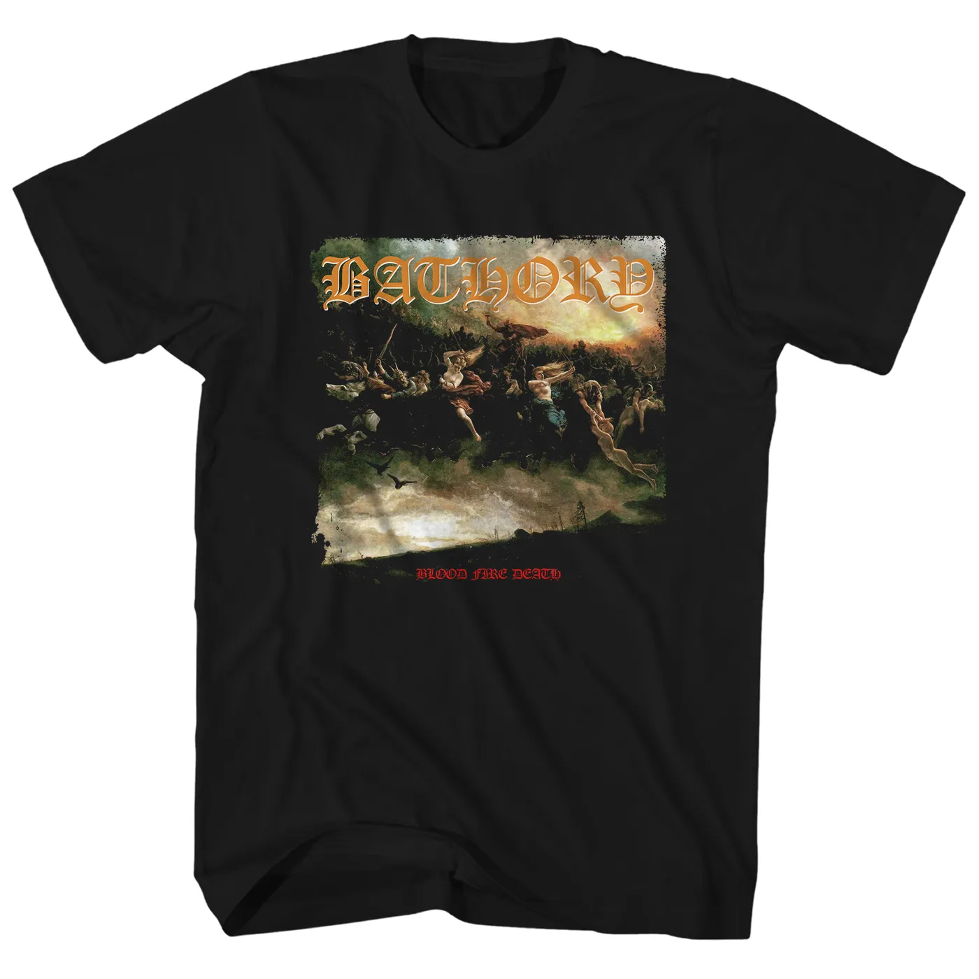 Bathory T-Shirt | Blood Fire Death Album Art Bathory Shirt